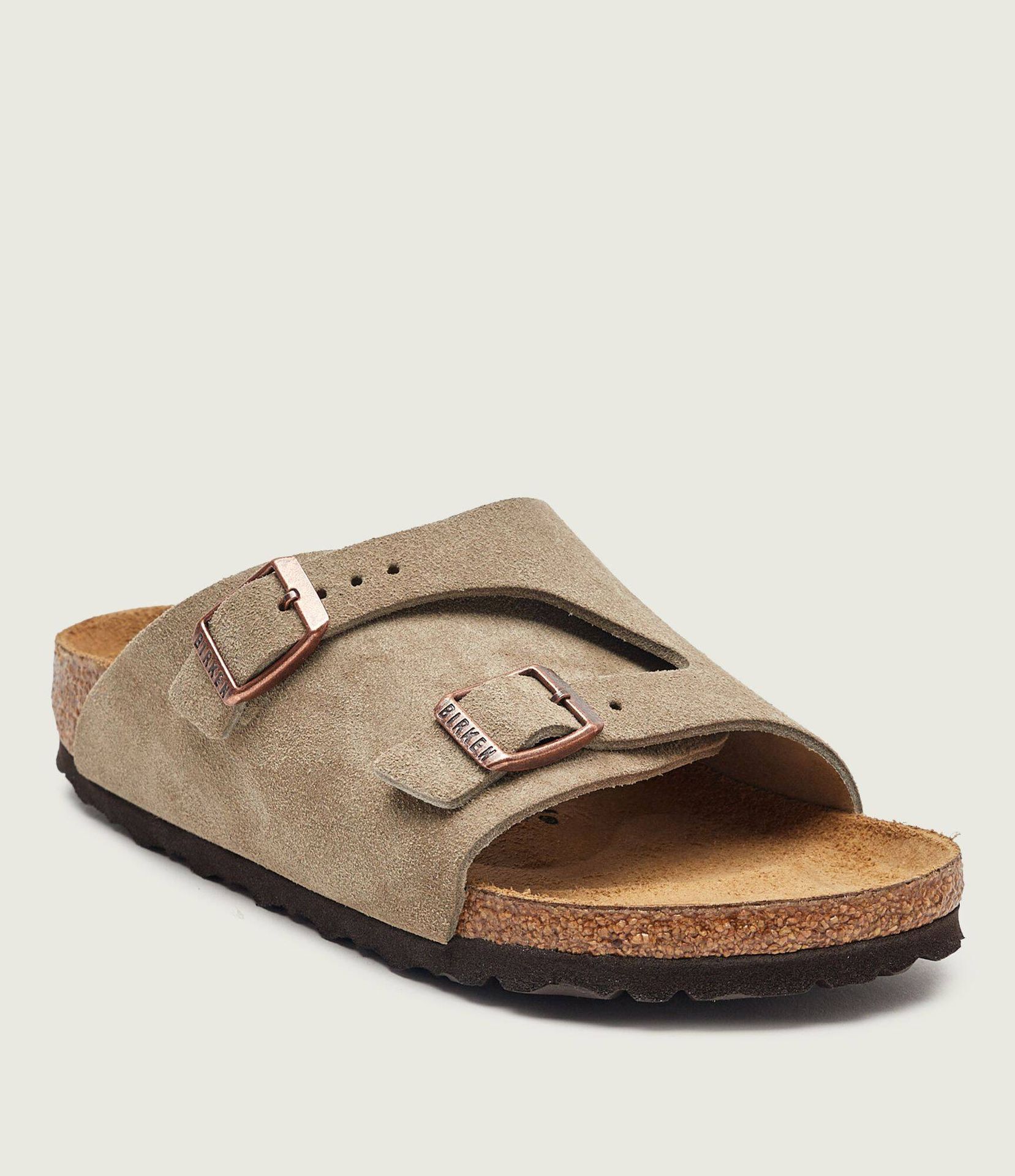 Birkenstock Klapki Zürich LEVE narrow fit zamsz
