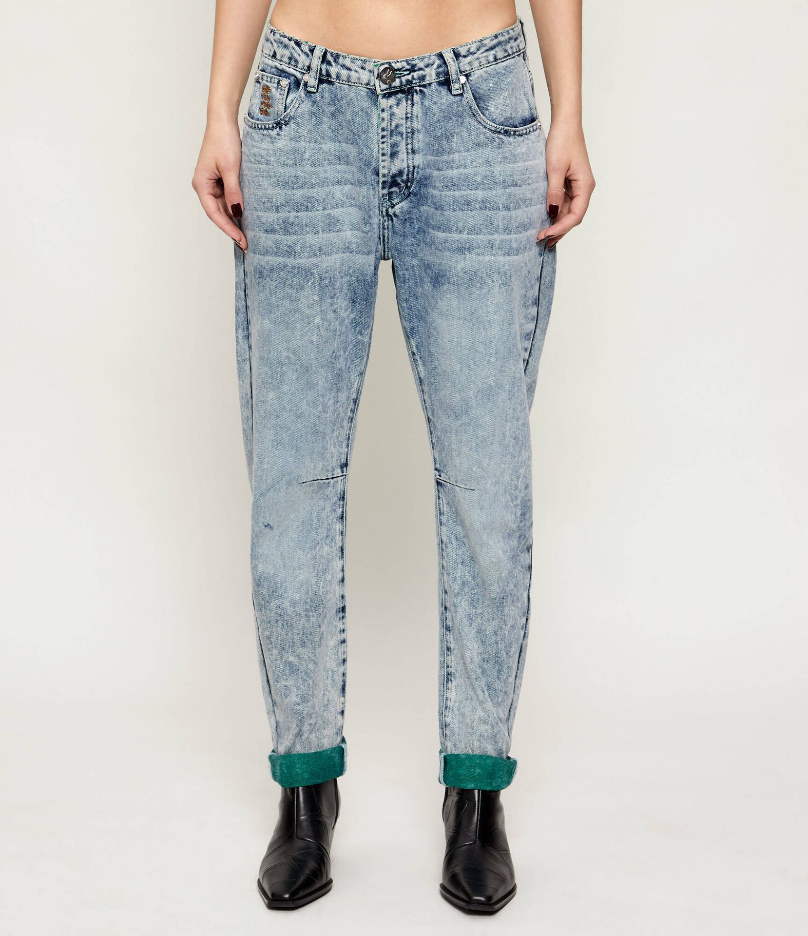 One Teaspoon Jeansy SAINTS Boyfriend fit low waist
