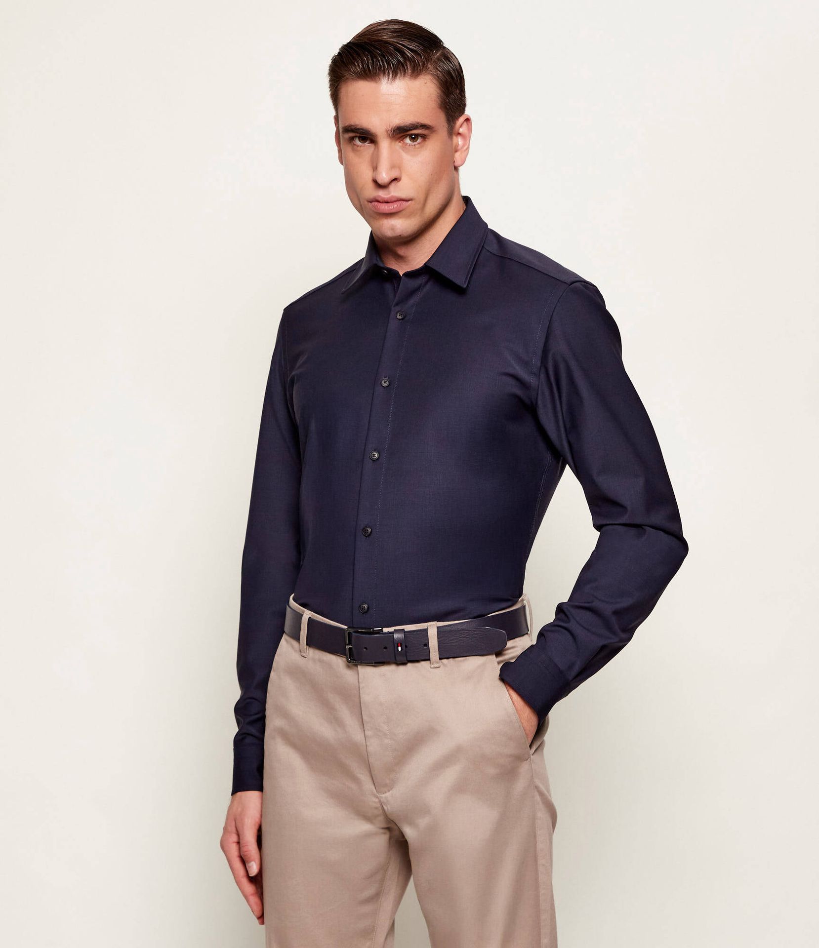 BOSS BLACK Wełniana koszula P-LIAM-K-F-261 Regular Fit