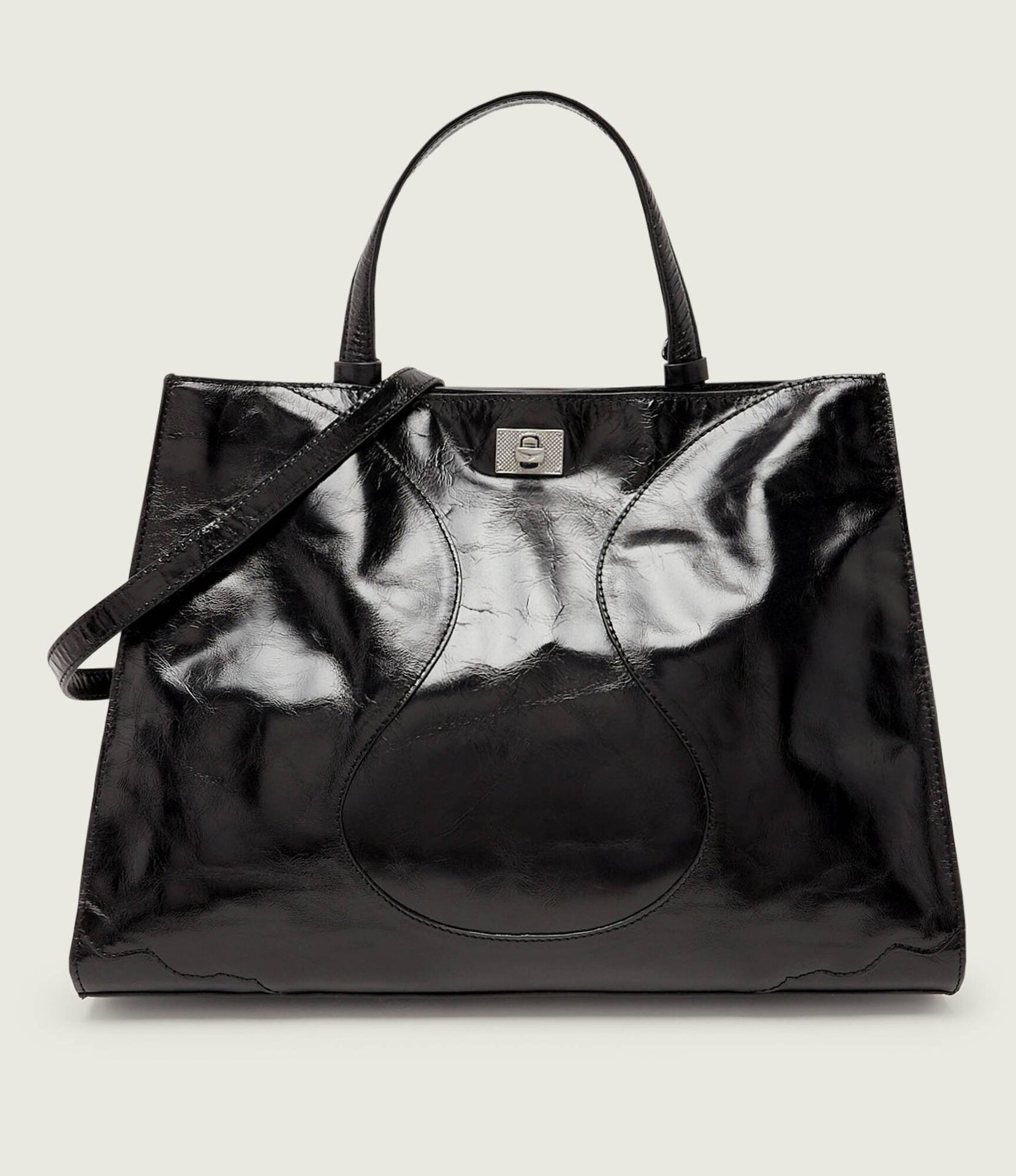 Zadig&Voltaire Skórzana shopperka JACK VINTAGE PATENT