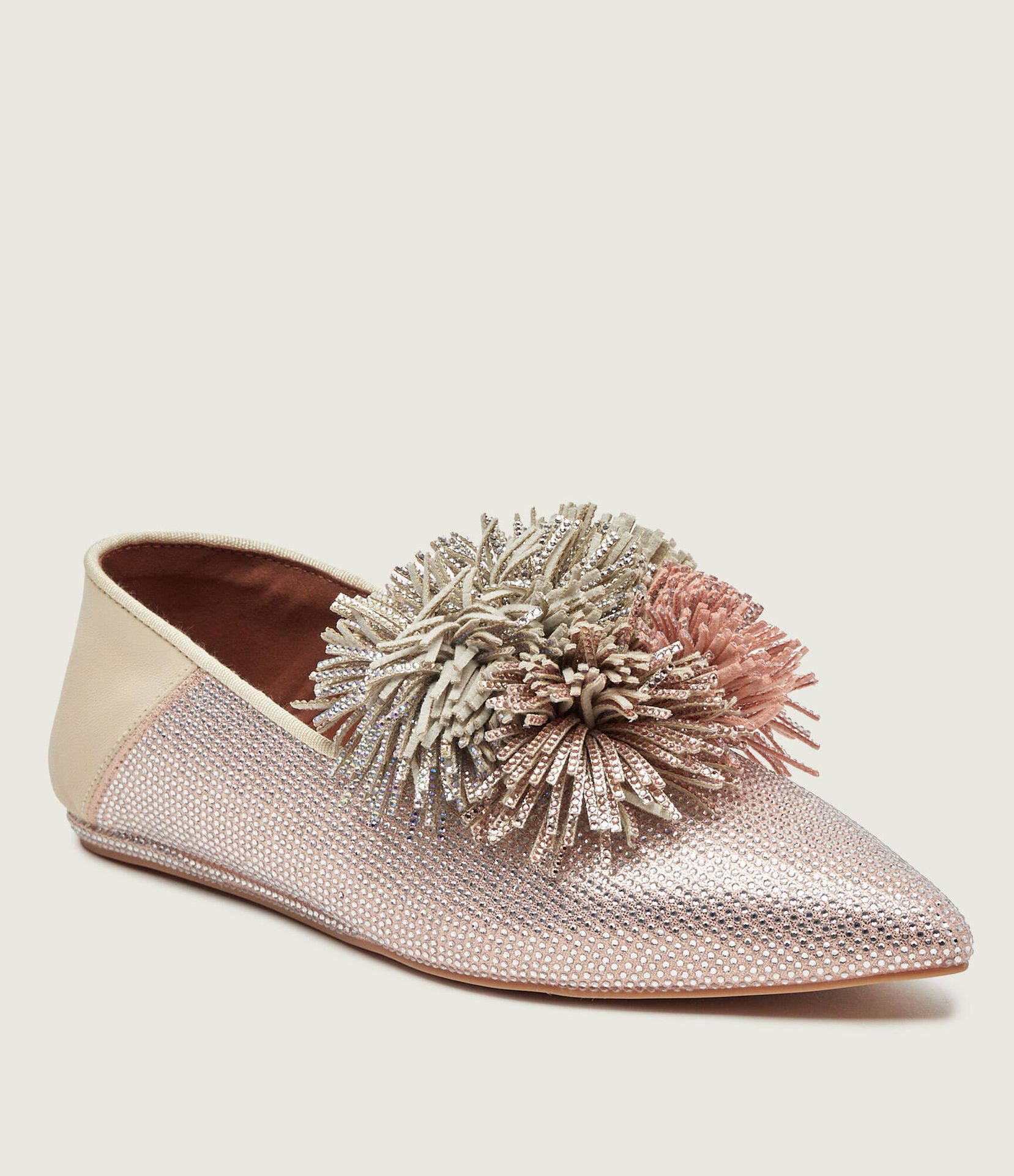 Kurt Geiger Baleriny POM POM POINT z dodatkiem skóry
