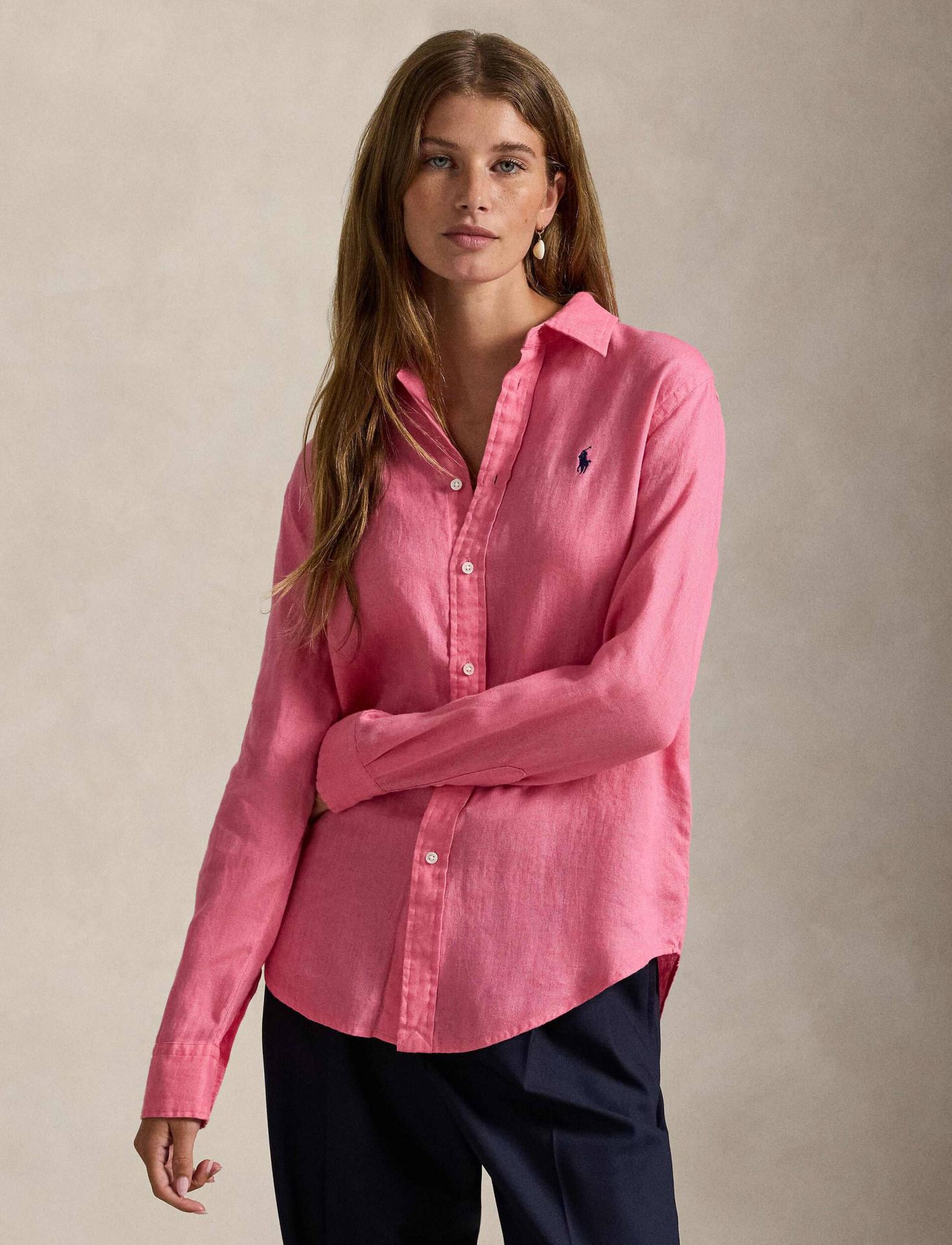 POLO RALPH LAUREN Lniana koszula Classic fit