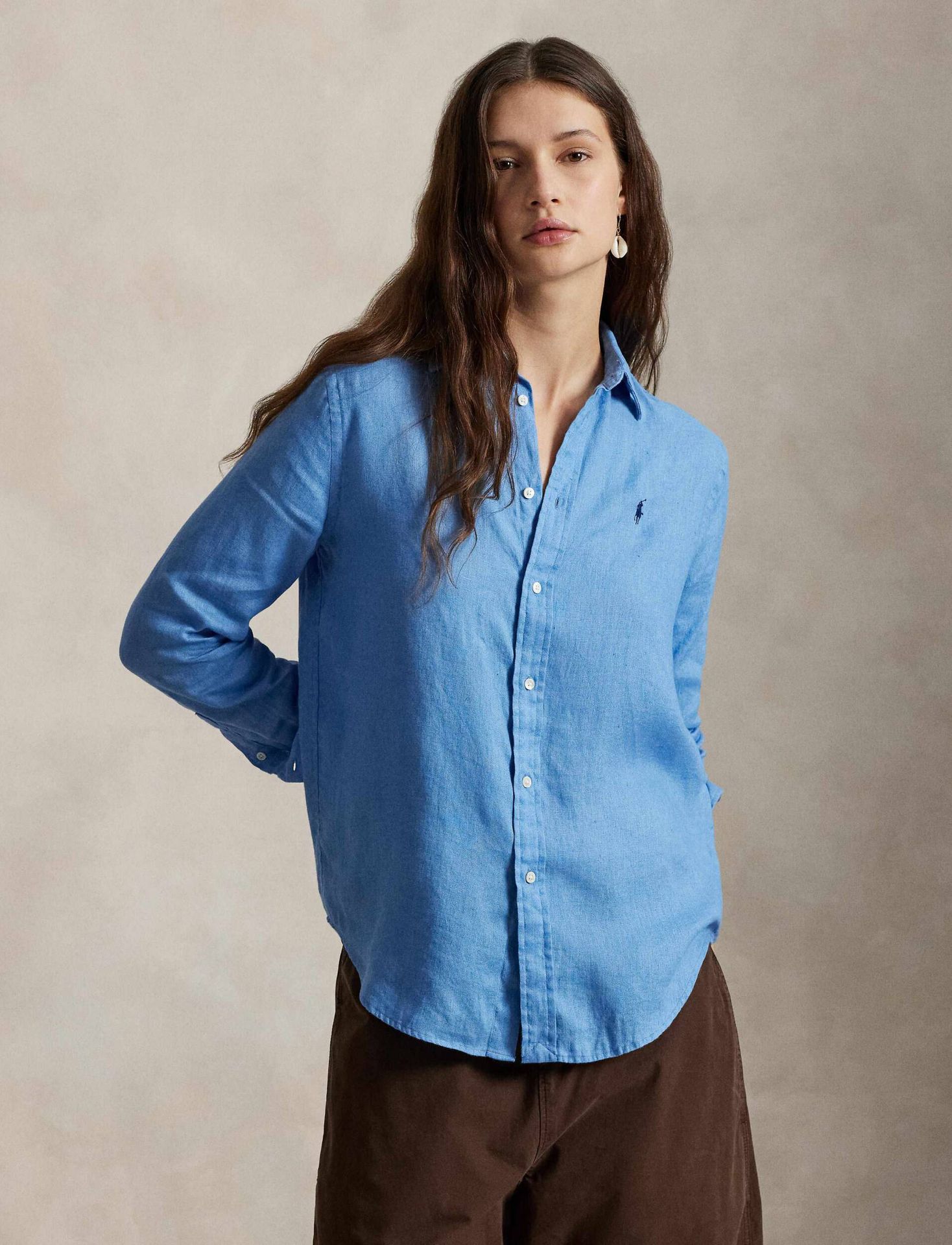 POLO RALPH LAUREN Lniana koszula Classic fit