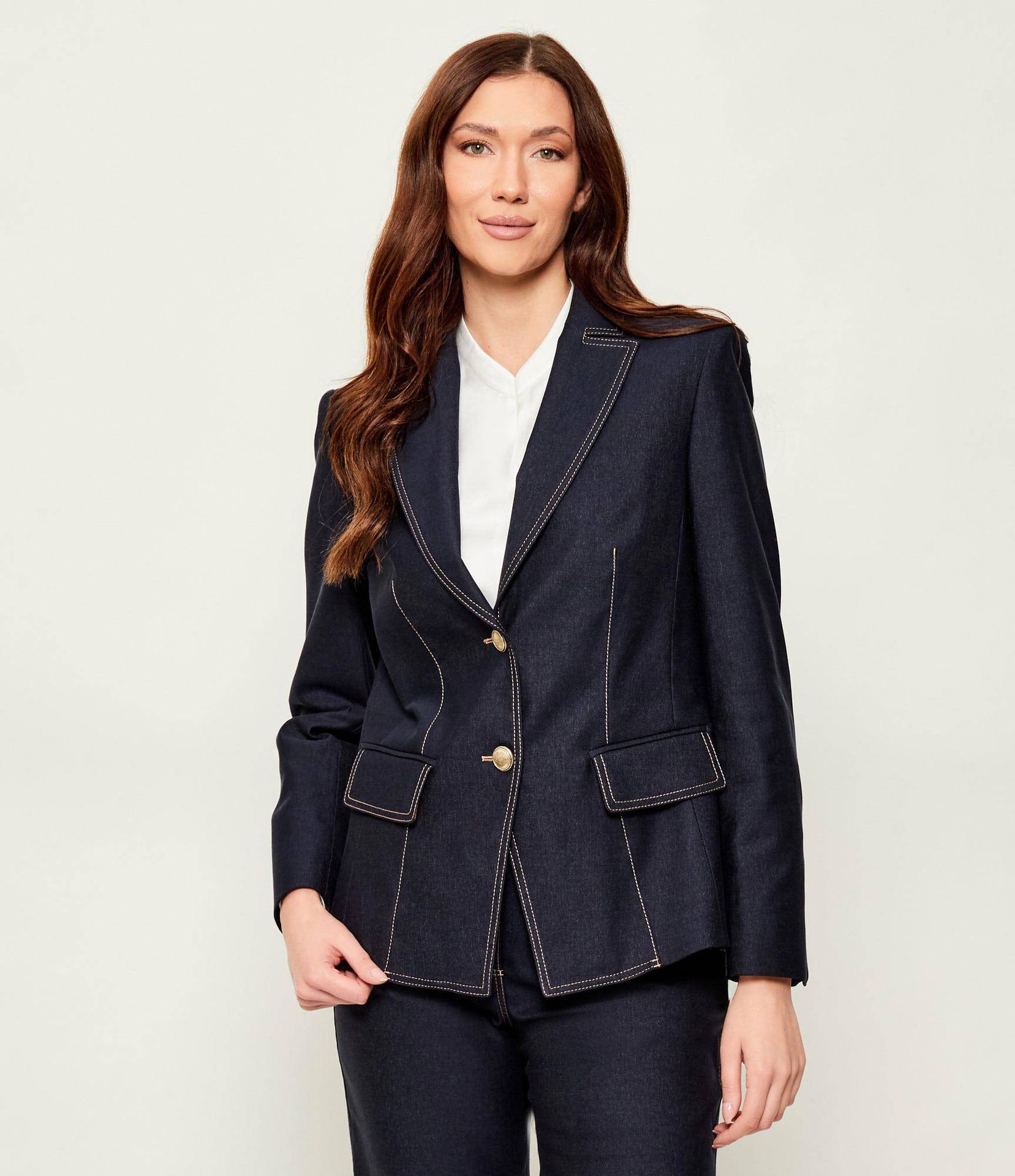Marc Cain Jeansowa marynarka Slim Fit