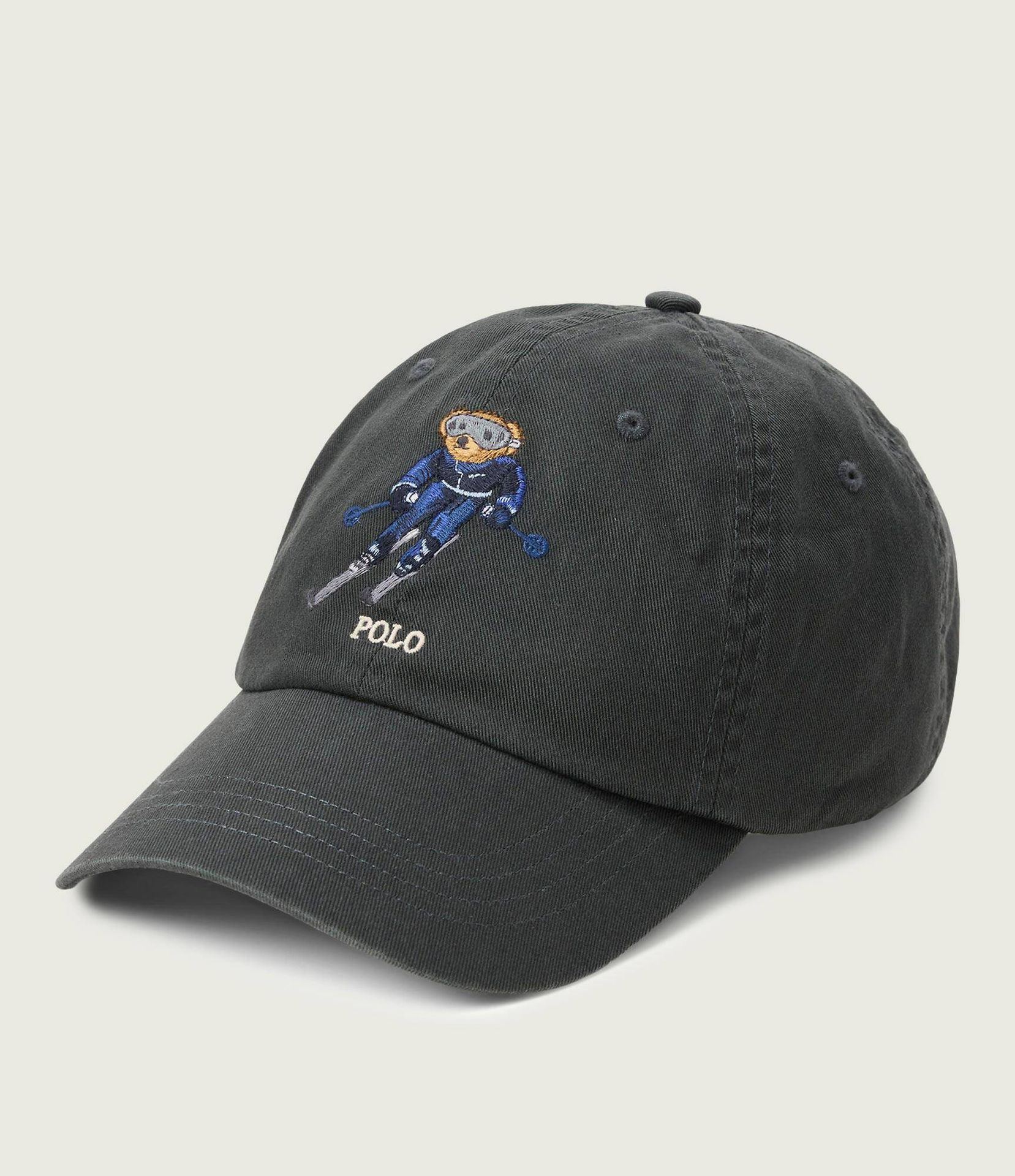 POLO RALPH LAUREN Bejsbolówka z dodatkiem skóry