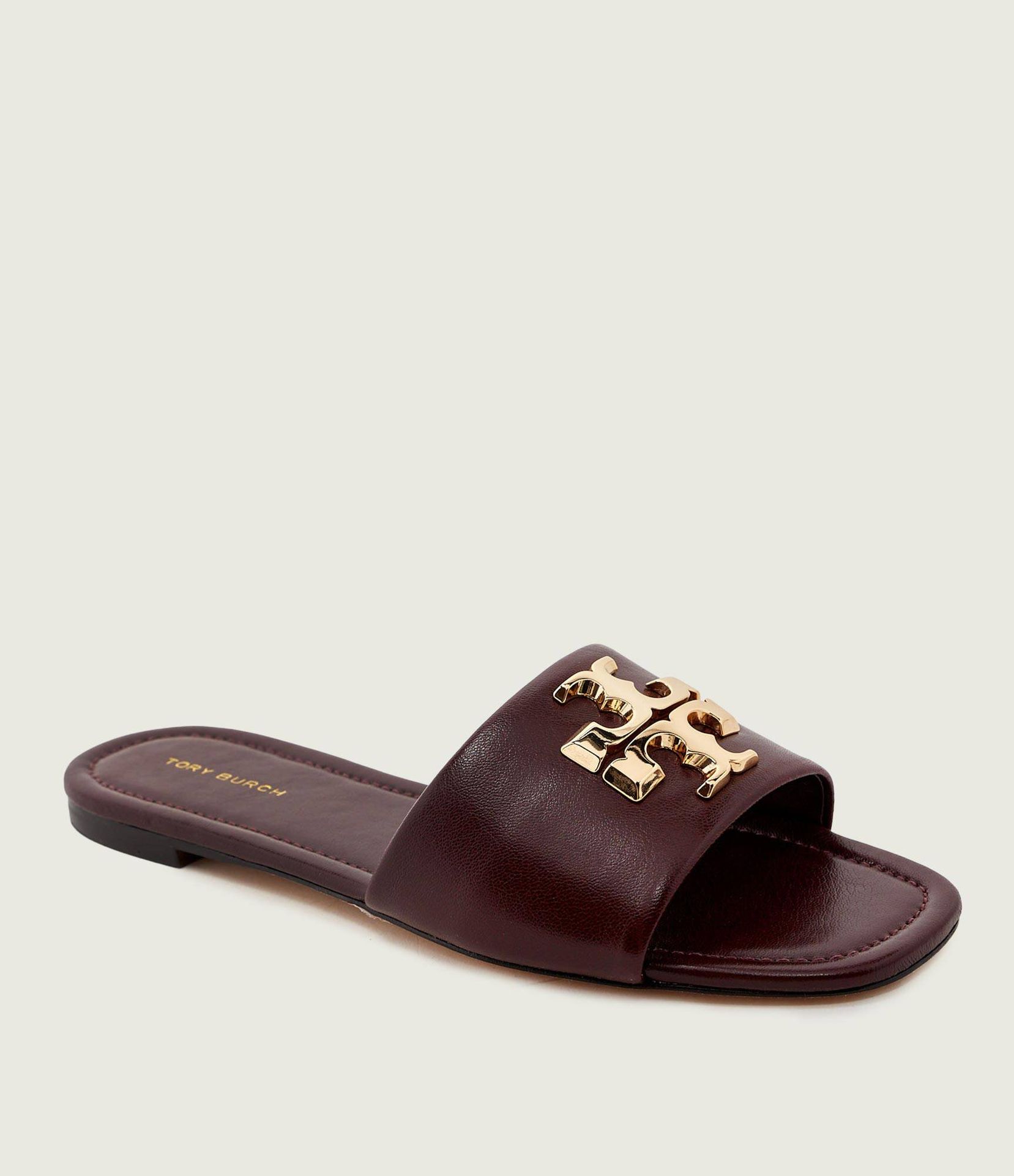 TORY BURCH Skórzane klapki ELEANOR