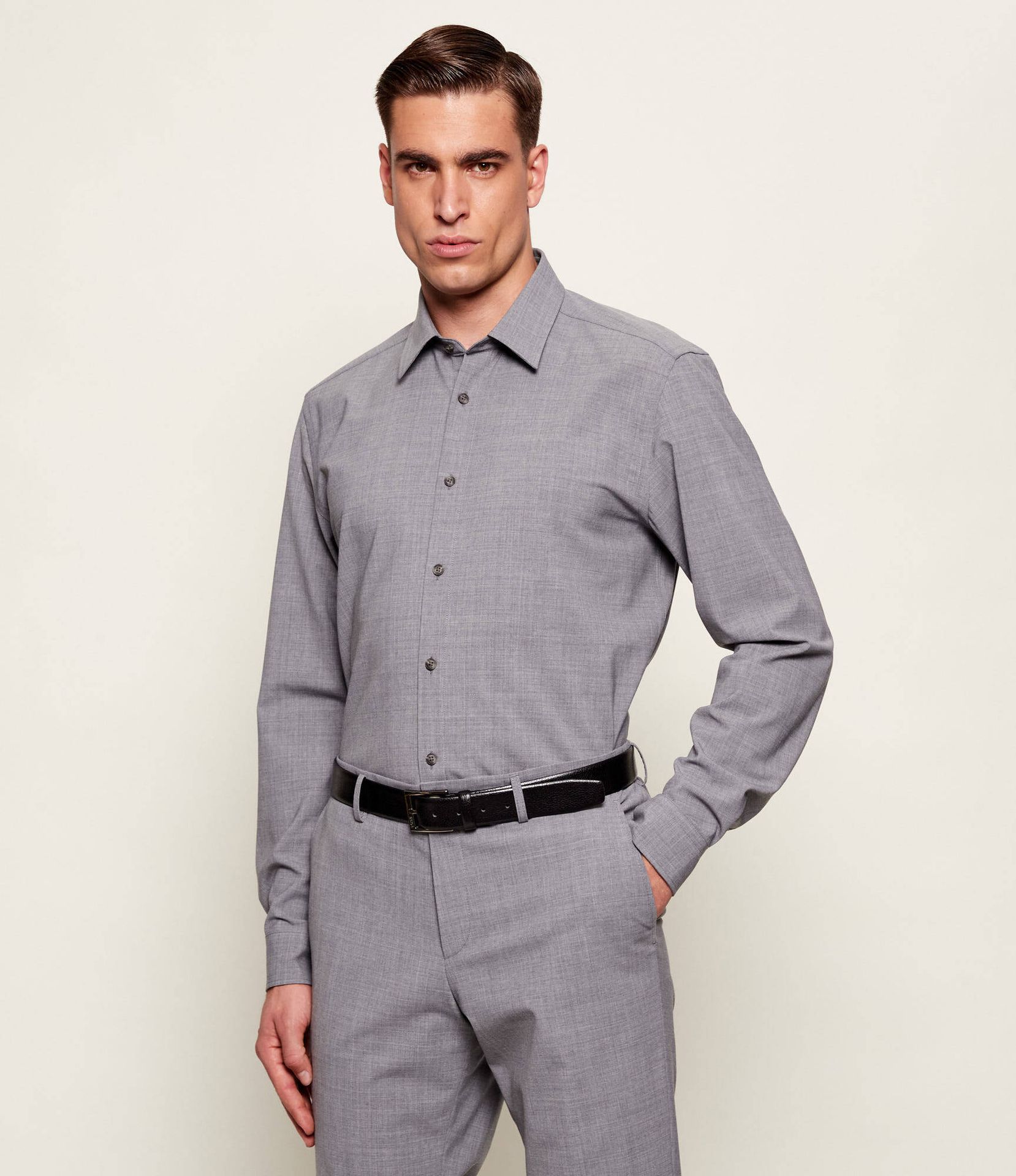 BOSS BLACK Wełniana koszula P-LIAM-K-F-261 Regular Fit