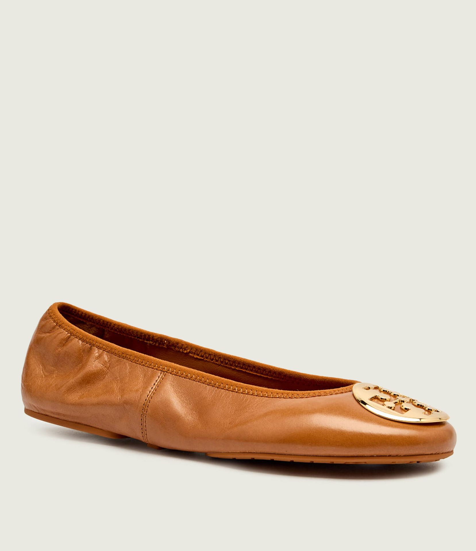 TORY BURCH Skórzane baleriny MINNIE TRAVEL