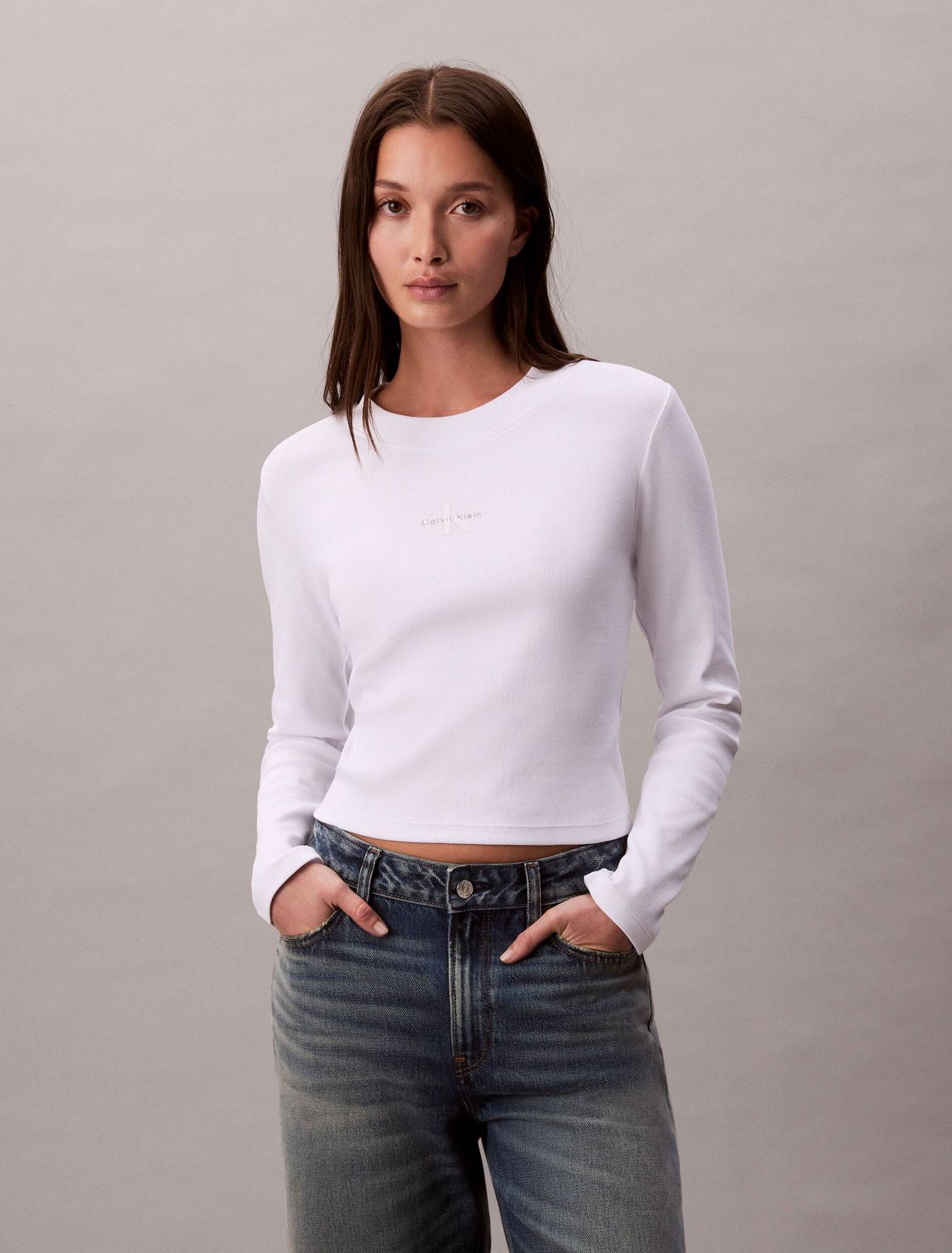 Calvin Klein Jeans Bluzka Cropped Fit