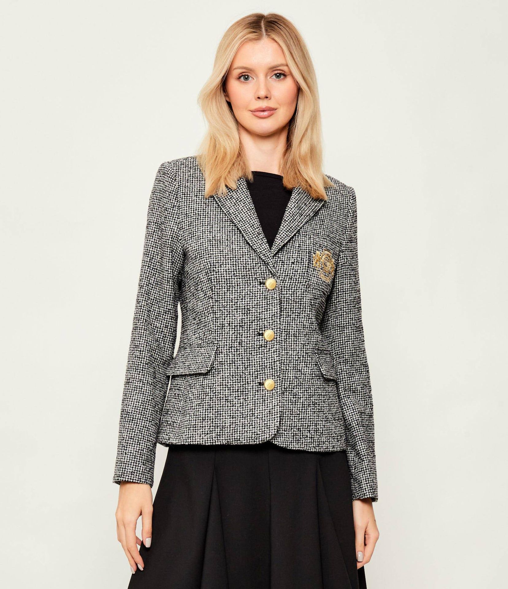 Tommy Hilfiger Wełniana marynarka Festive Slim Fit