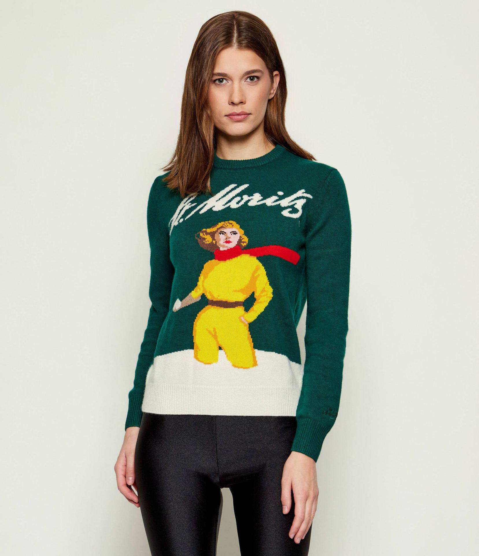ST.Barth Sweter NEW QUEEN C ST.Barth x St. Moritz Slim Fit z dodatkiem wełny i kaszmiru
