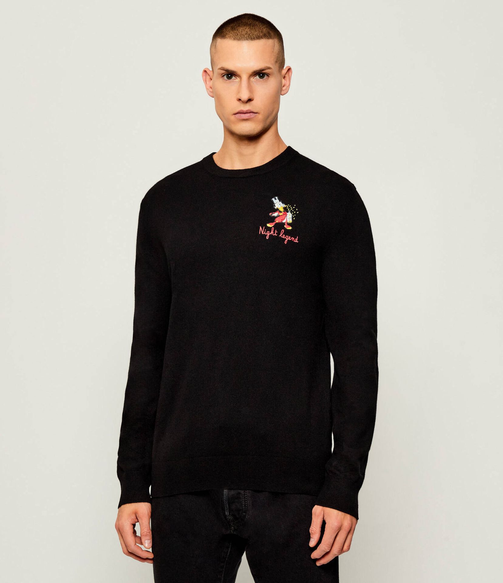 ST.Barth Sweter HERON LIGHT EMBRY SAINT BARTH X DISNEY Regular Fit z dodatkiem wełny i kaszmiru