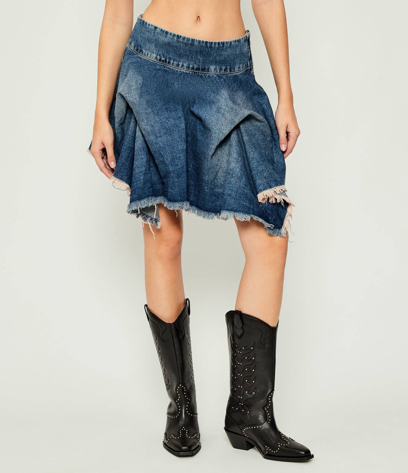 AllSaints Jeansowa spódnica CRISSY