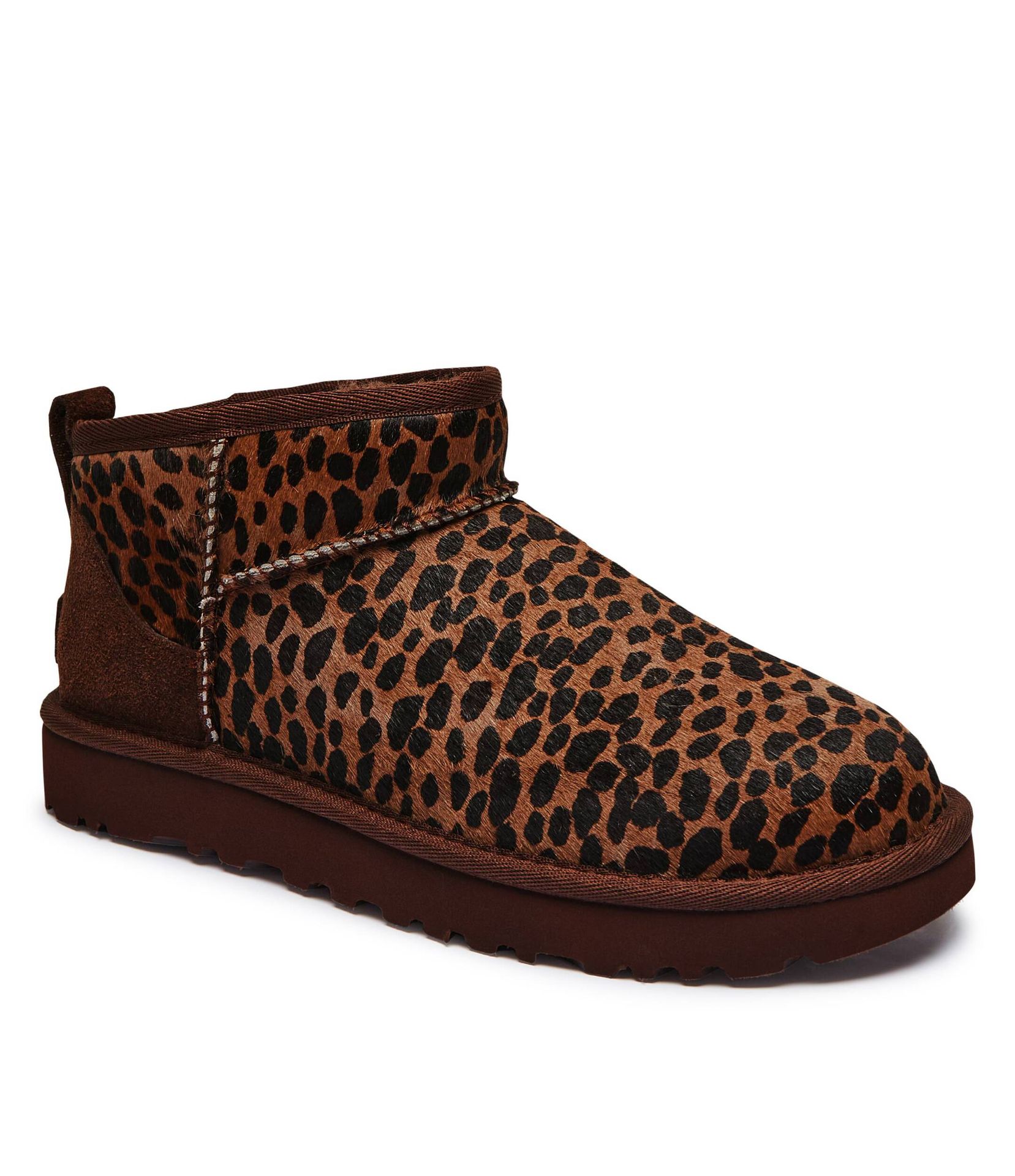 UGG Skórzane śniegowce CLASSIC ULTRA MINI CASPIAN z dodatkiem wełny