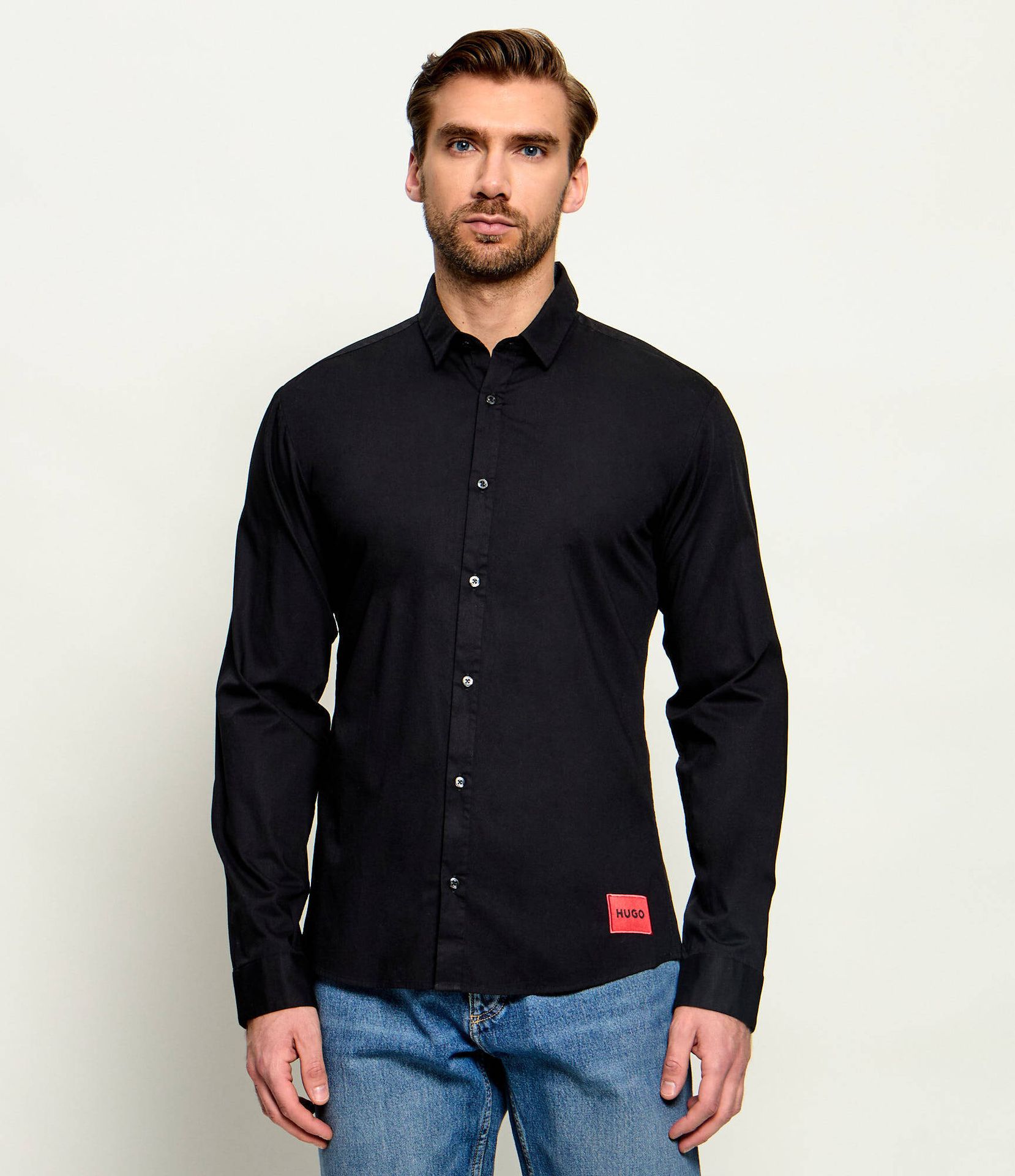 HUGO Koszula Ero3-W Extra slim fit stretch