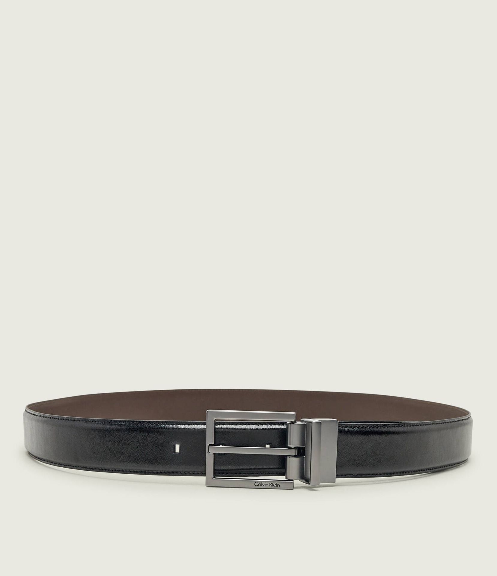 Calvin Klein Skórzany dwustronny pasek