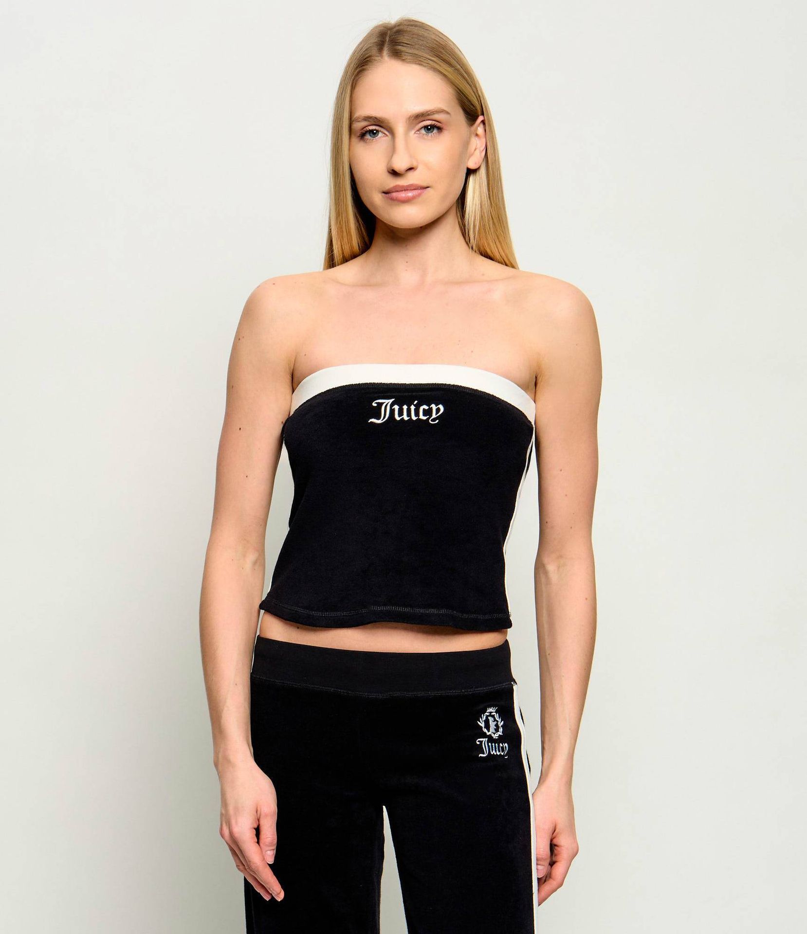 Juicy Couture Top APPLIQUE Cropped Fit frotté