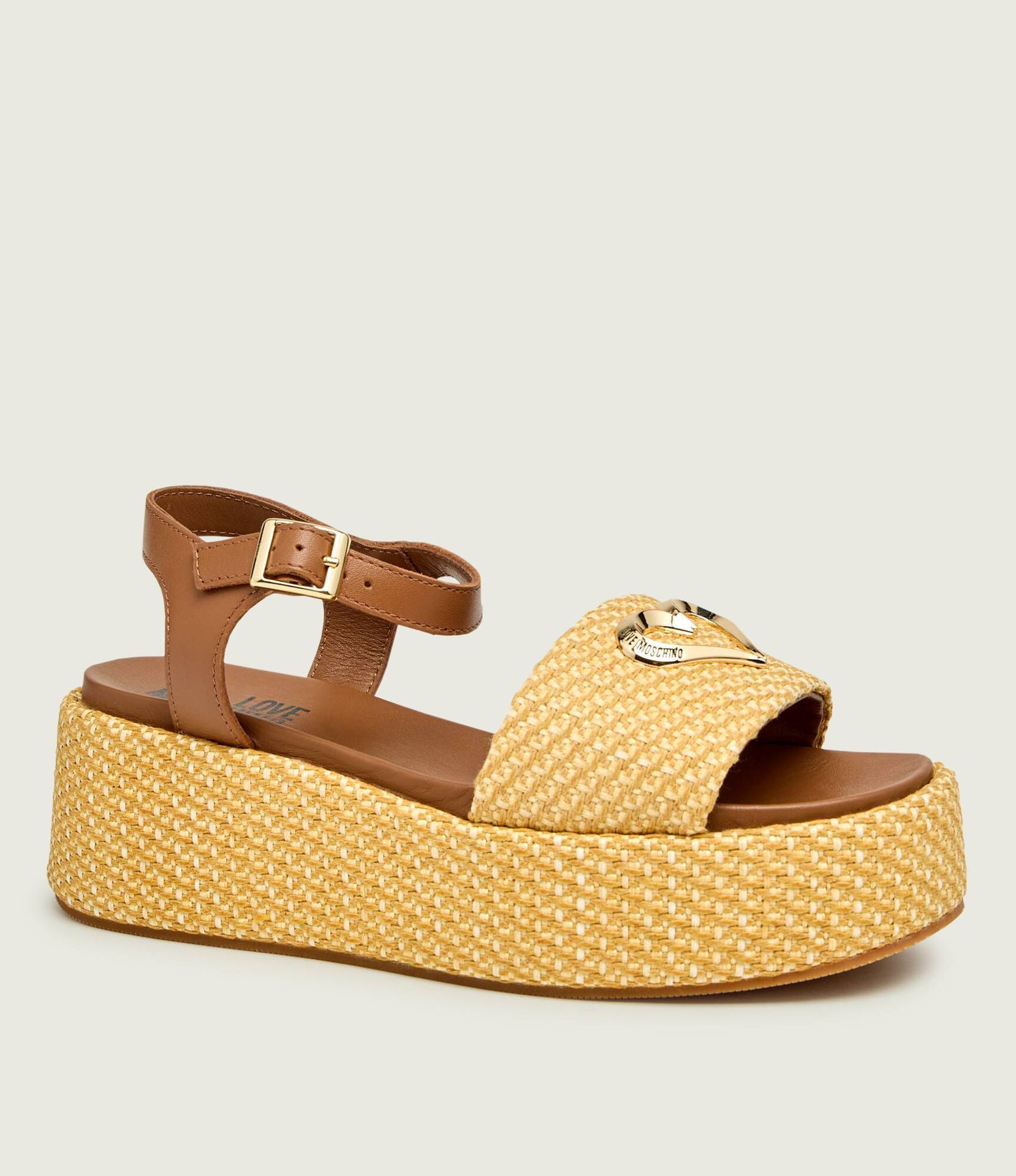 Love Moschino Sandały z dodatkiem skóry