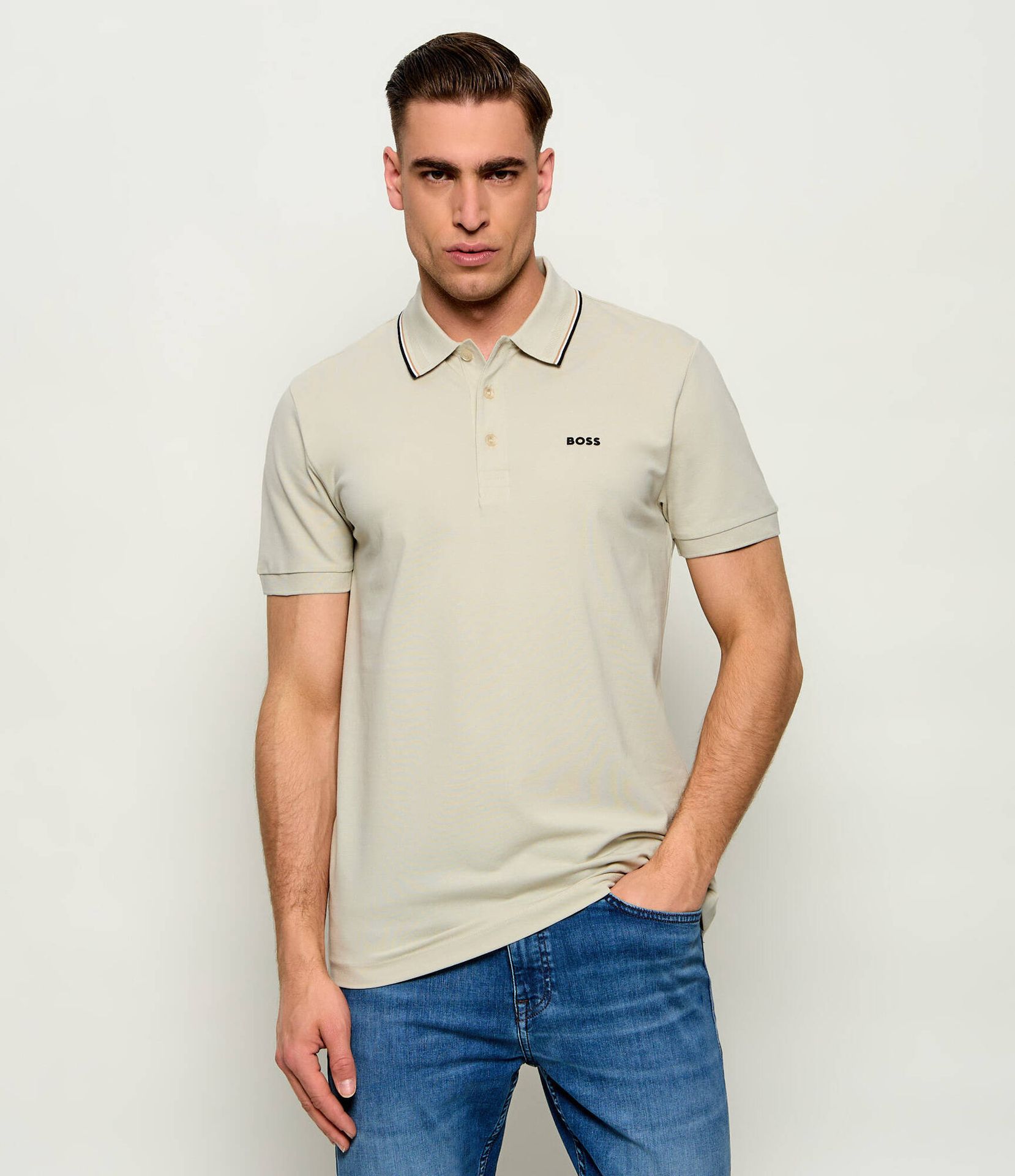 BOSS GREEN Polo PL_GOC Birdie Paule Slim Fit stretch