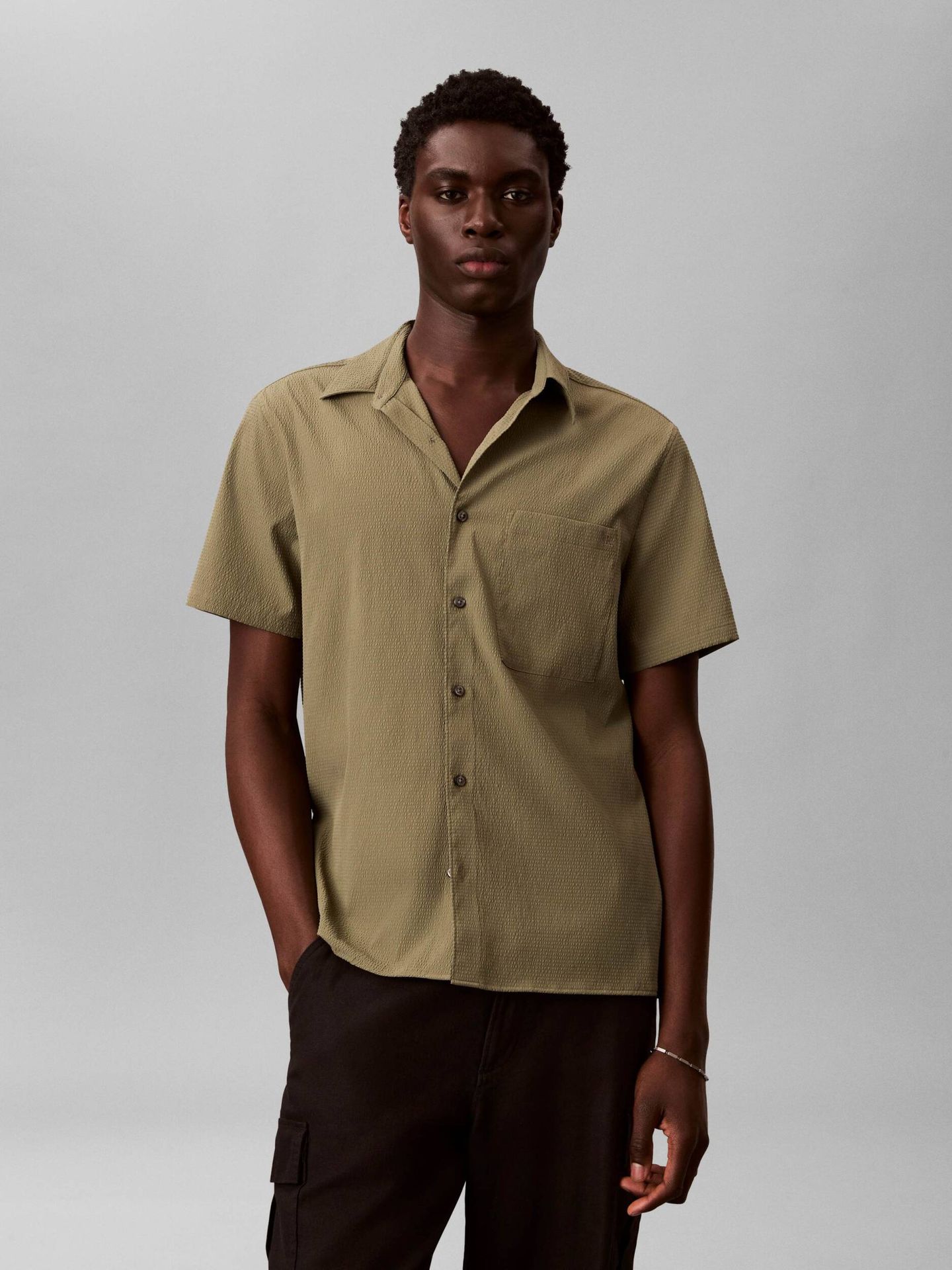 Calvin Klein Koszula Classic fit stretch