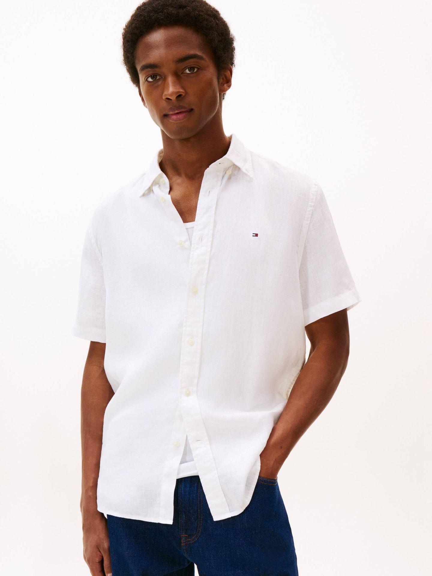 Tommy Hilfiger Lniana koszula Regular Fit