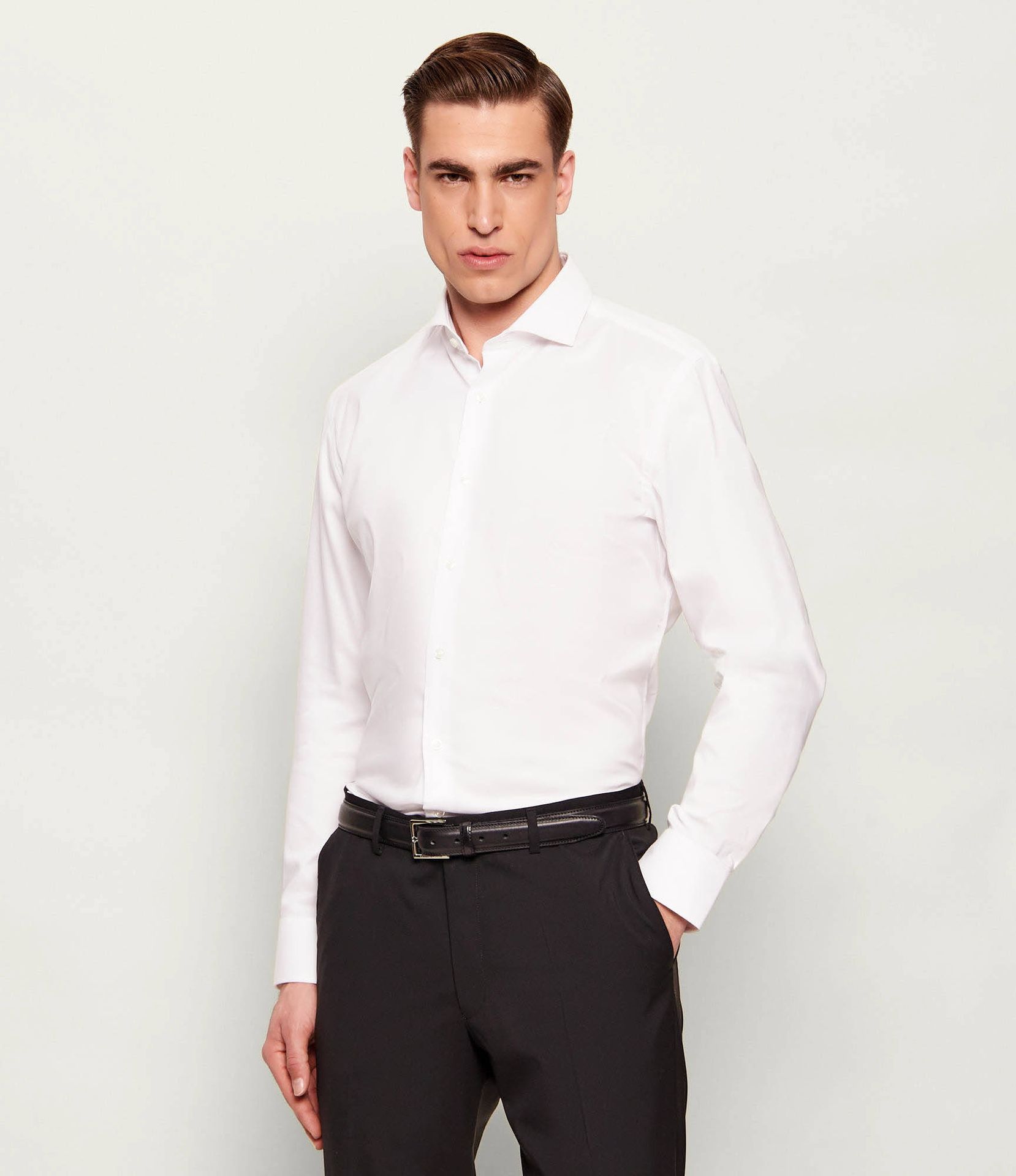 BOSS BLACK Koszula H-HANK-SP-C1-261 Slim Fit stretch