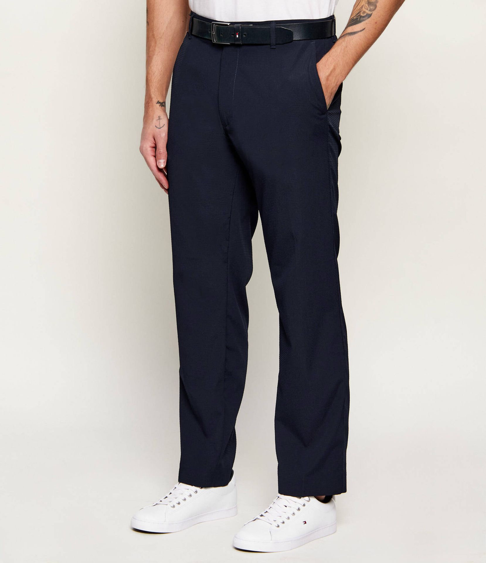 Calvin Klein Spodnie Straight fit stretch