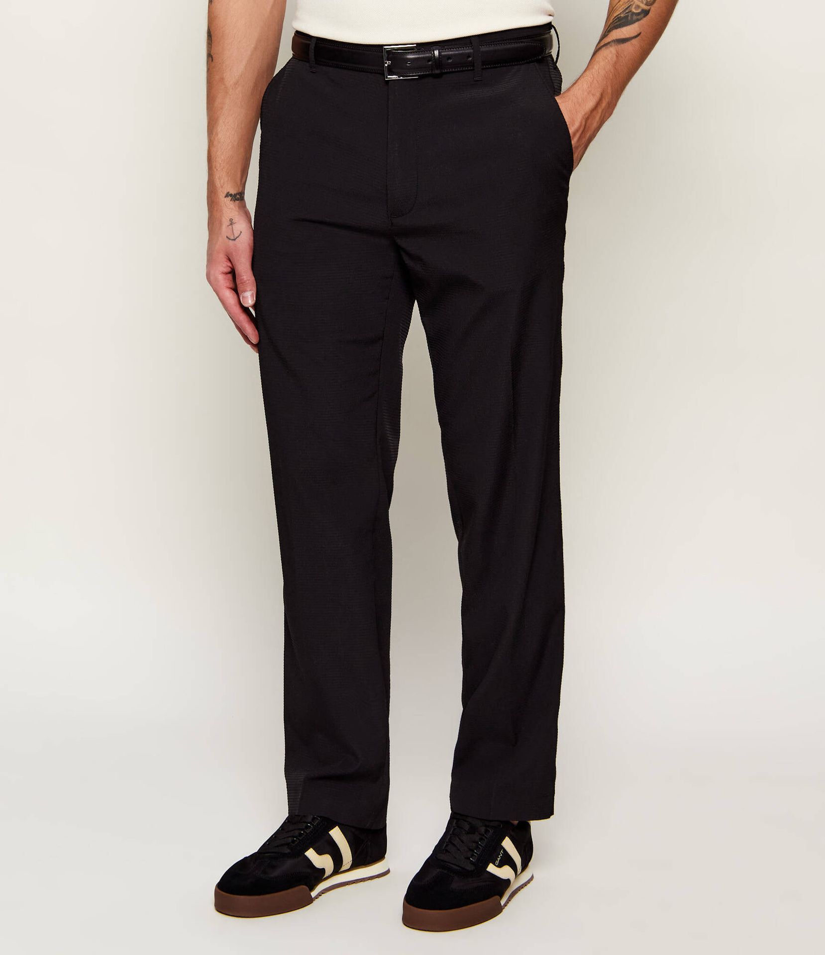 Calvin Klein Spodnie Straight fit stretch
