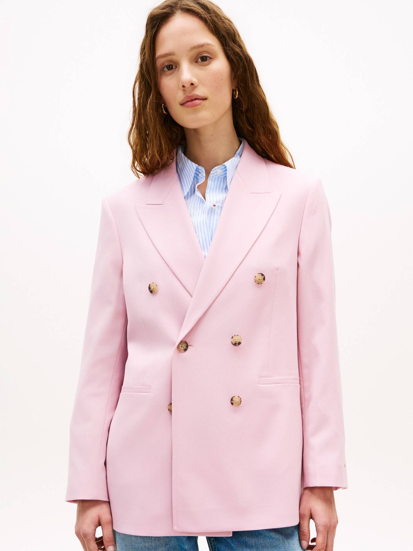 Tommy Hilfiger Marynarka Loose fit z dodatkiem wełny