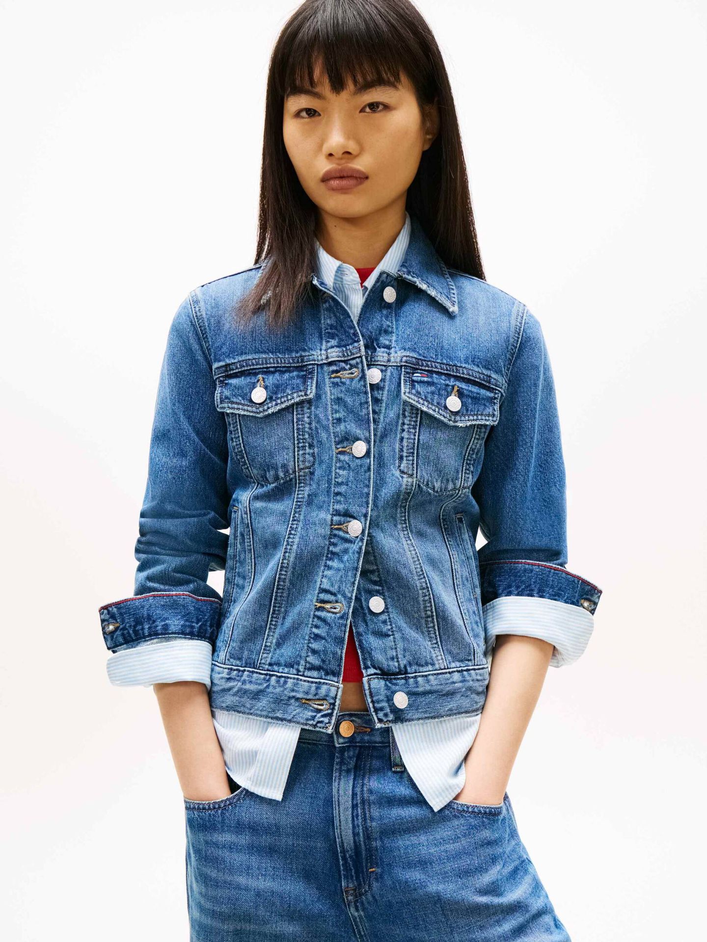 Tommy Jeans Jeansowa kurtka CLASSIC Regular Fit