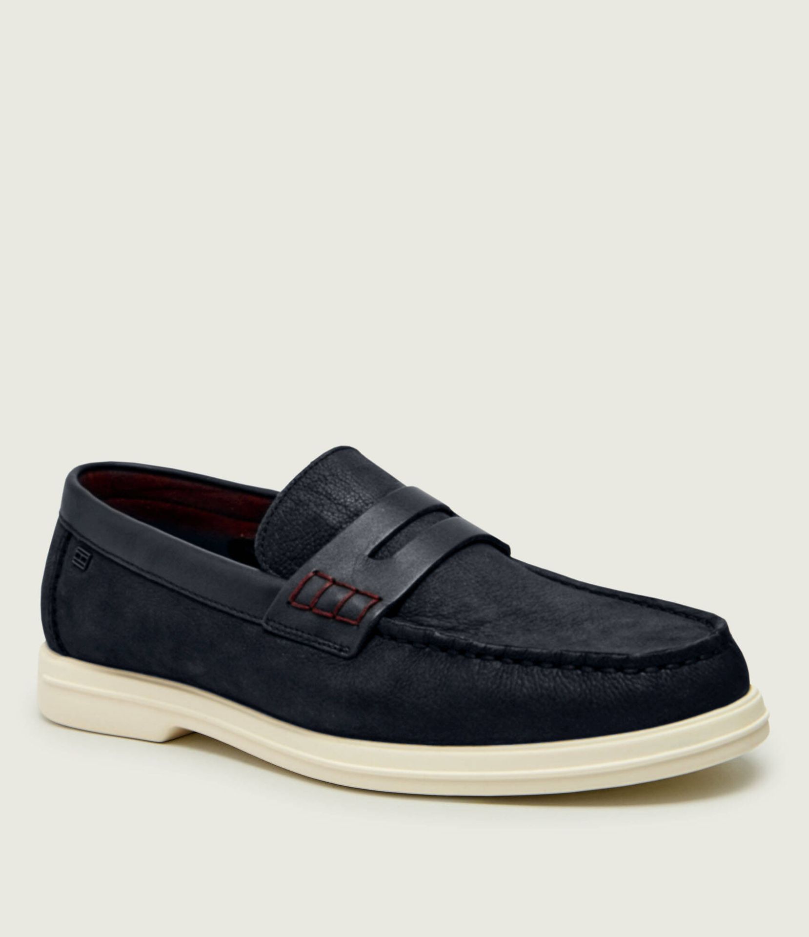 Tommy Hilfiger Skórzane loafersy HILFIGER MIX