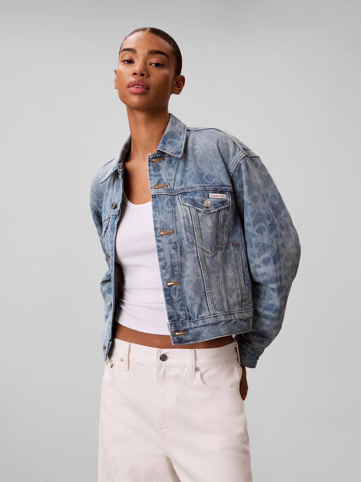 Calvin Klein Jeans Jeansowa kurtka 90s TRUCKER Regular Fit
