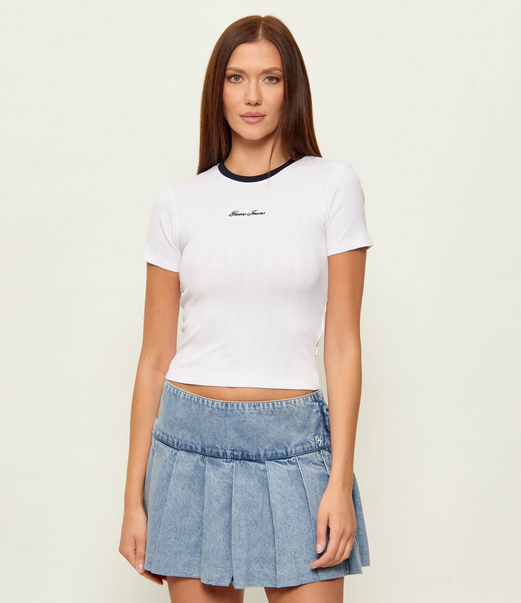 Guess Jeans T-shirt EMBRO RINGER Slim Fit