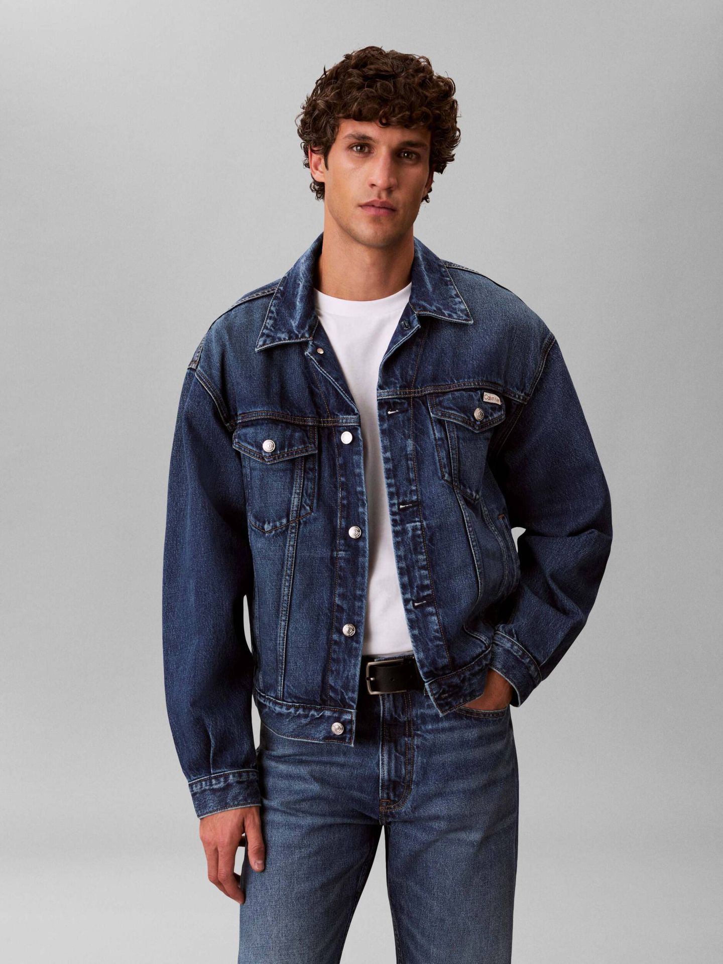 Calvin Klein Jeans Kurtka jeansowa 90S HORIZON TRUCKER Regular Fit