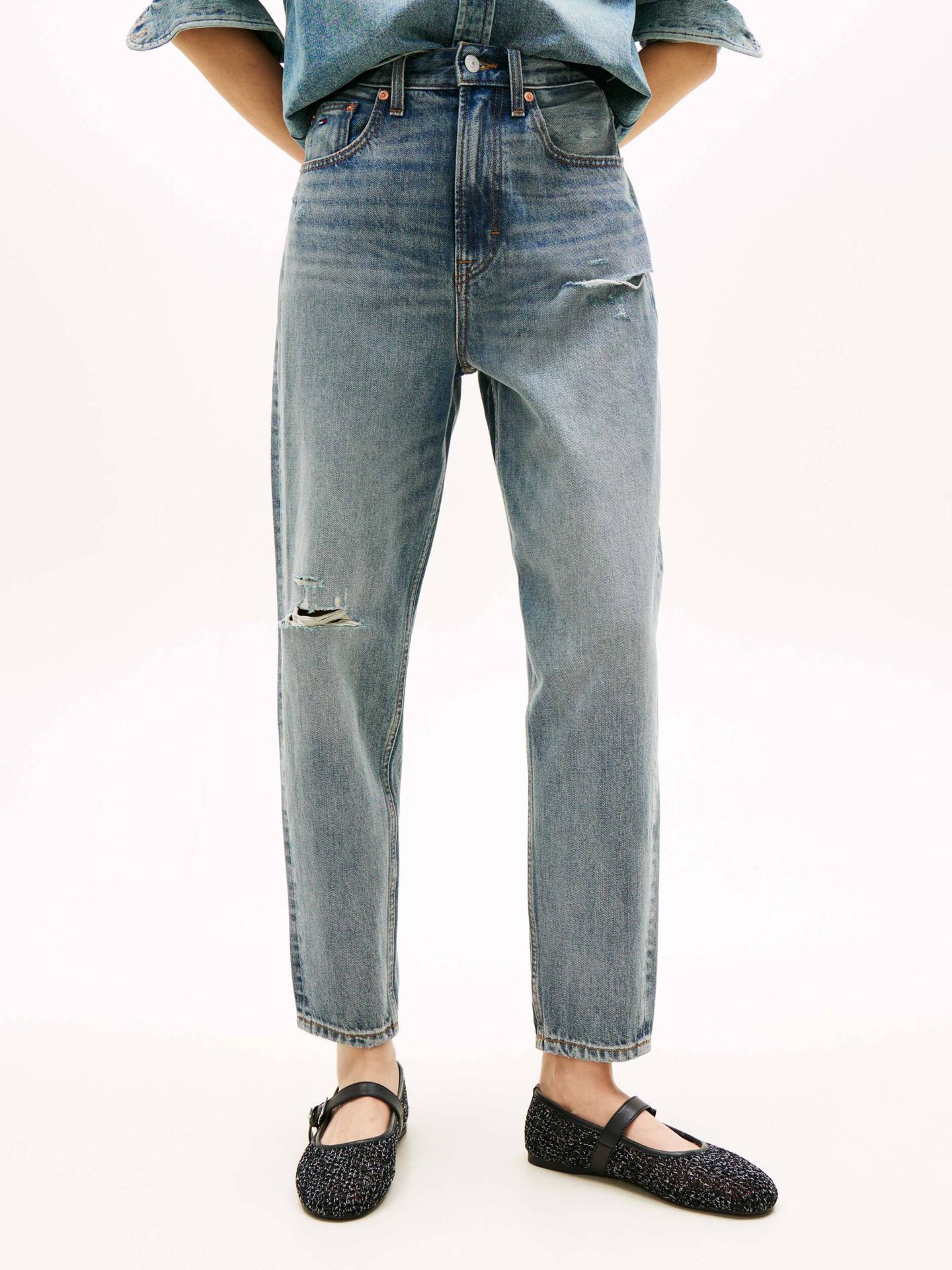 Tommy Jeans Jeansy BJ8011 Mom Fit