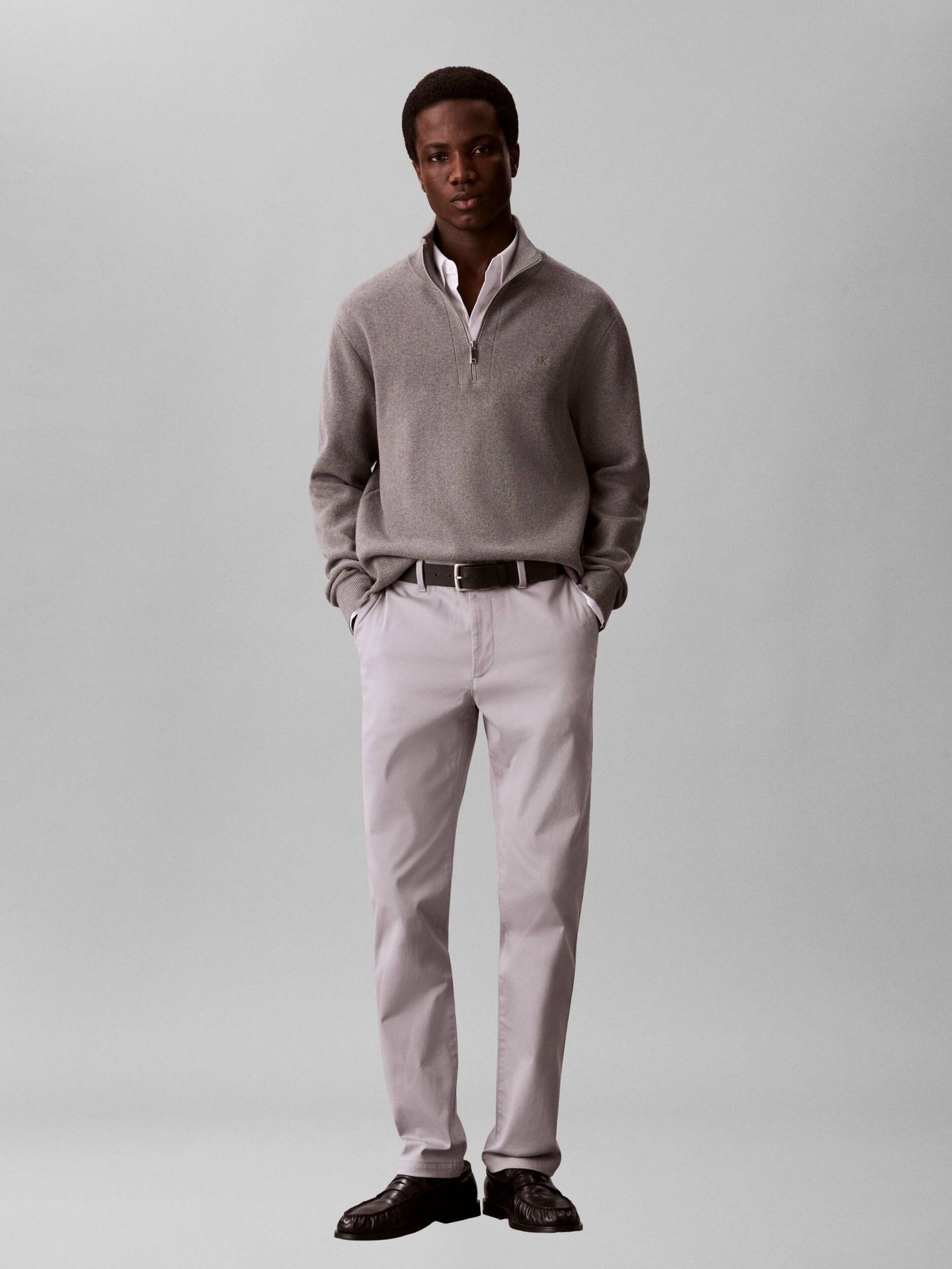 Calvin Klein Spodnie chino Slim Fit stretch