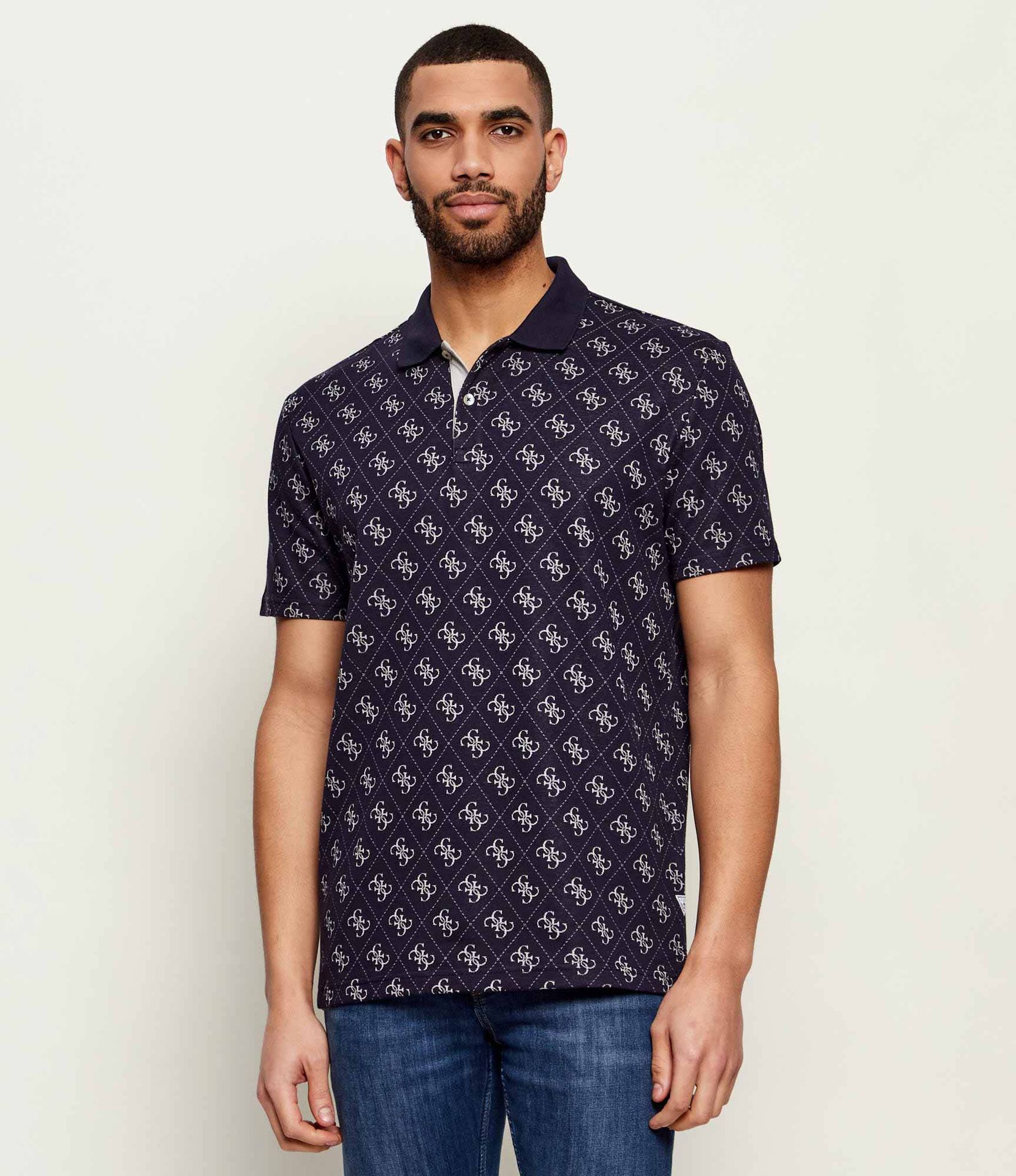 GUESS Polo ALL OVER 4G Regular Fit