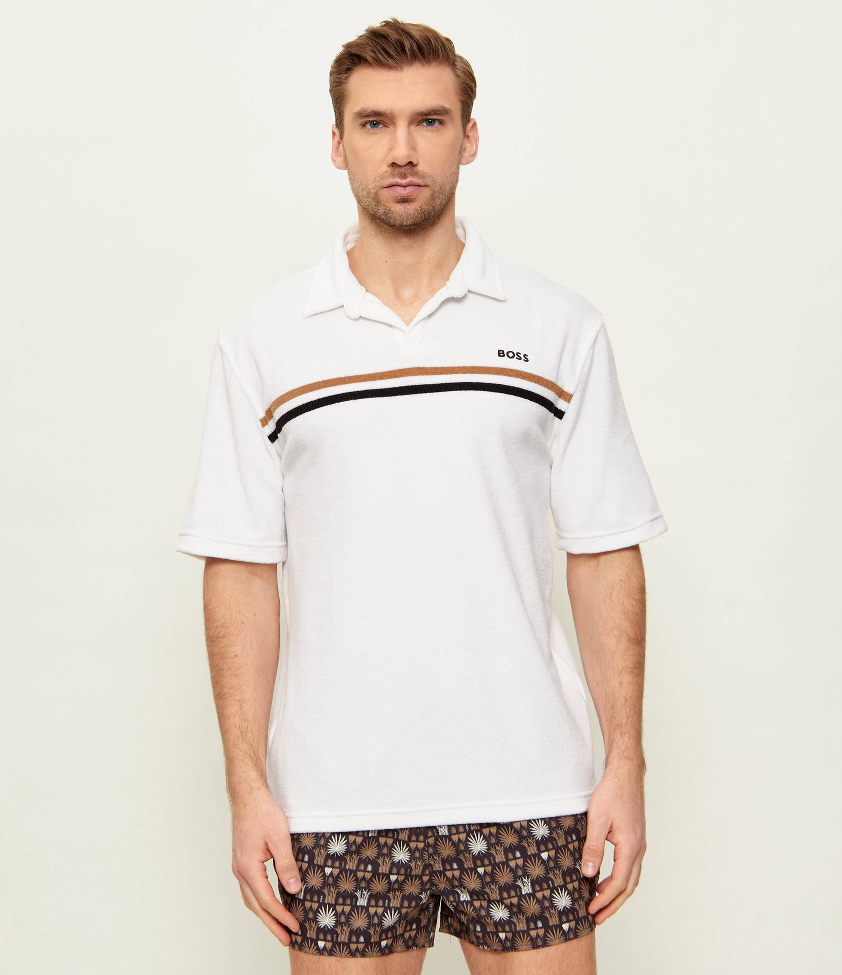 BOSS BLACK Polo Iconic Regular Fit frotté