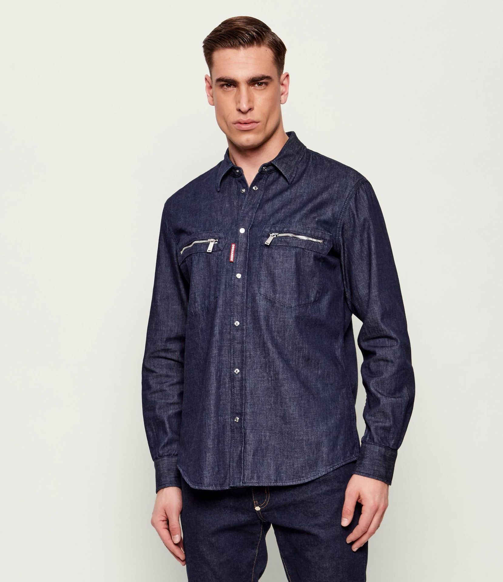 Dsquared2 Jeansowa koszula Biker Regular Fit