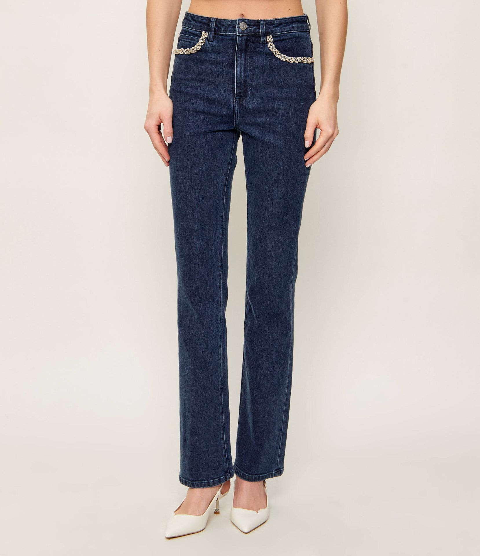 GUESS Jeansy flare fit high rise