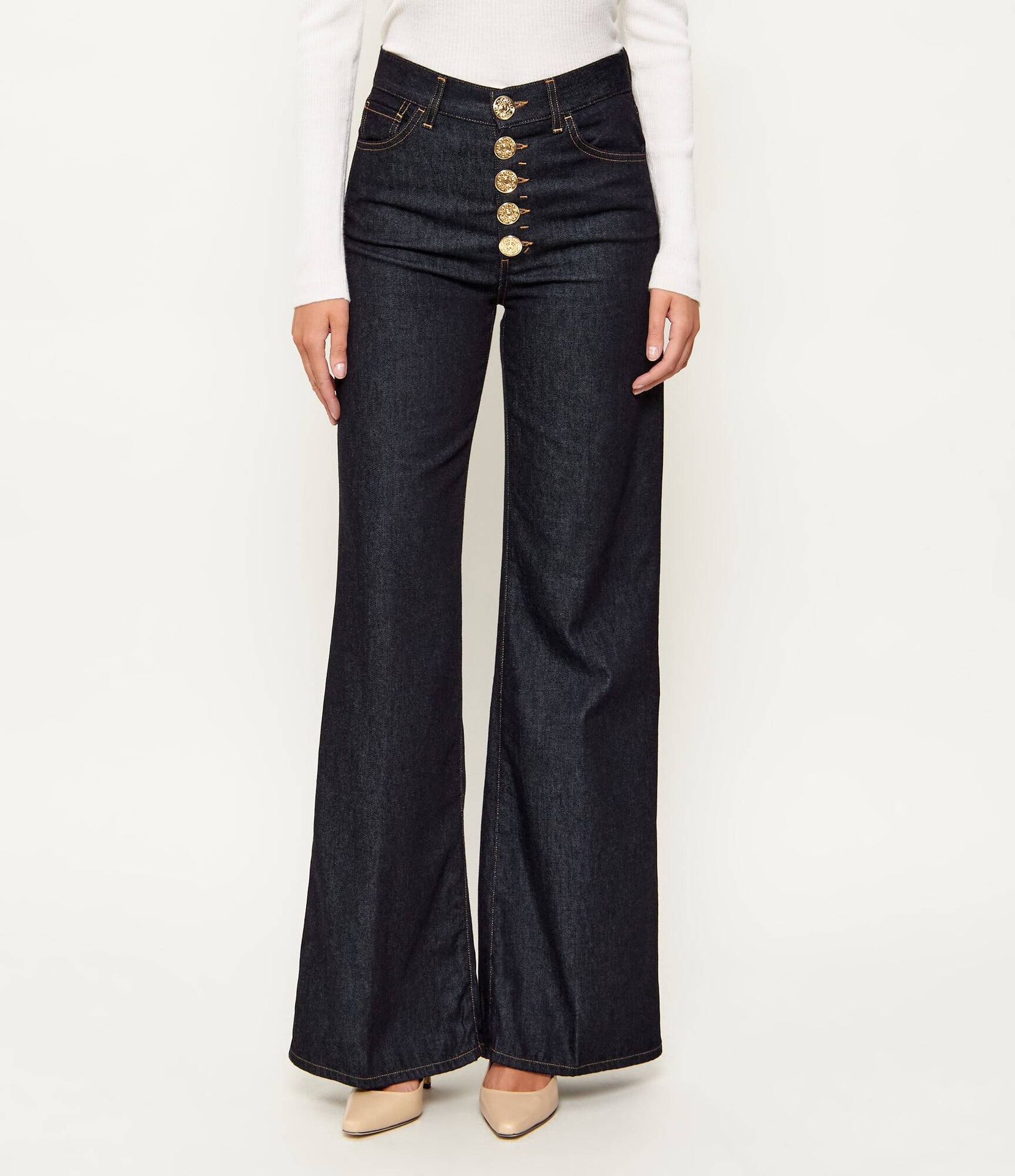 DONDUP - made in Italy Jeansy AMBER Relaxed fit high waist