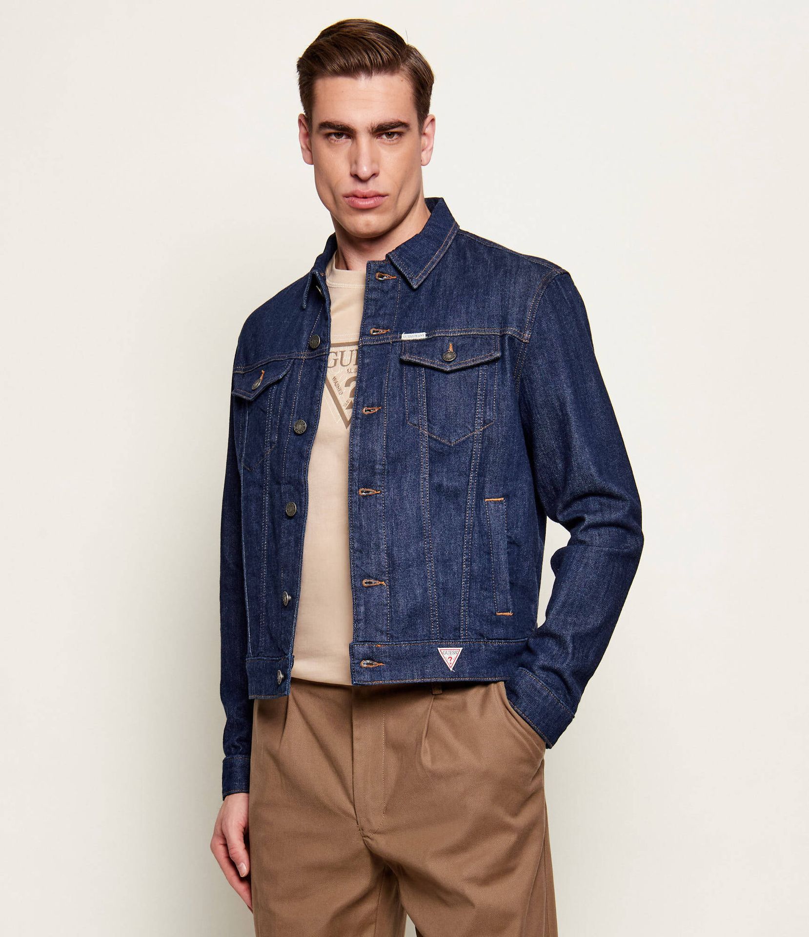 Guess Jeans Jeansowa kurtka TRUCKER Slim Fit