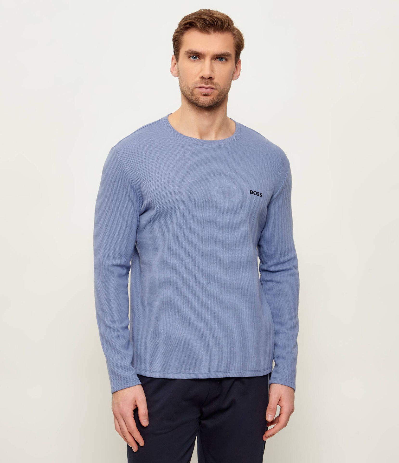BOSS BLACK Longsleeve Waffle Regular Fit