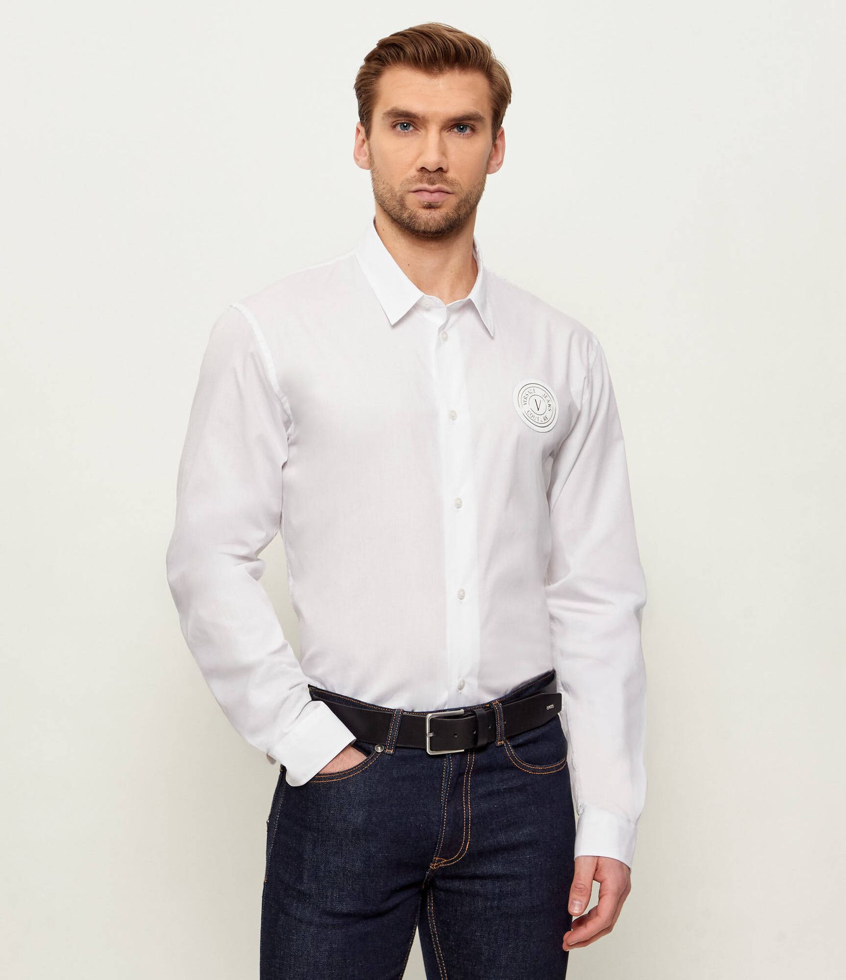 Versace Jeans Couture Koszula EMBLEM Slim Fit