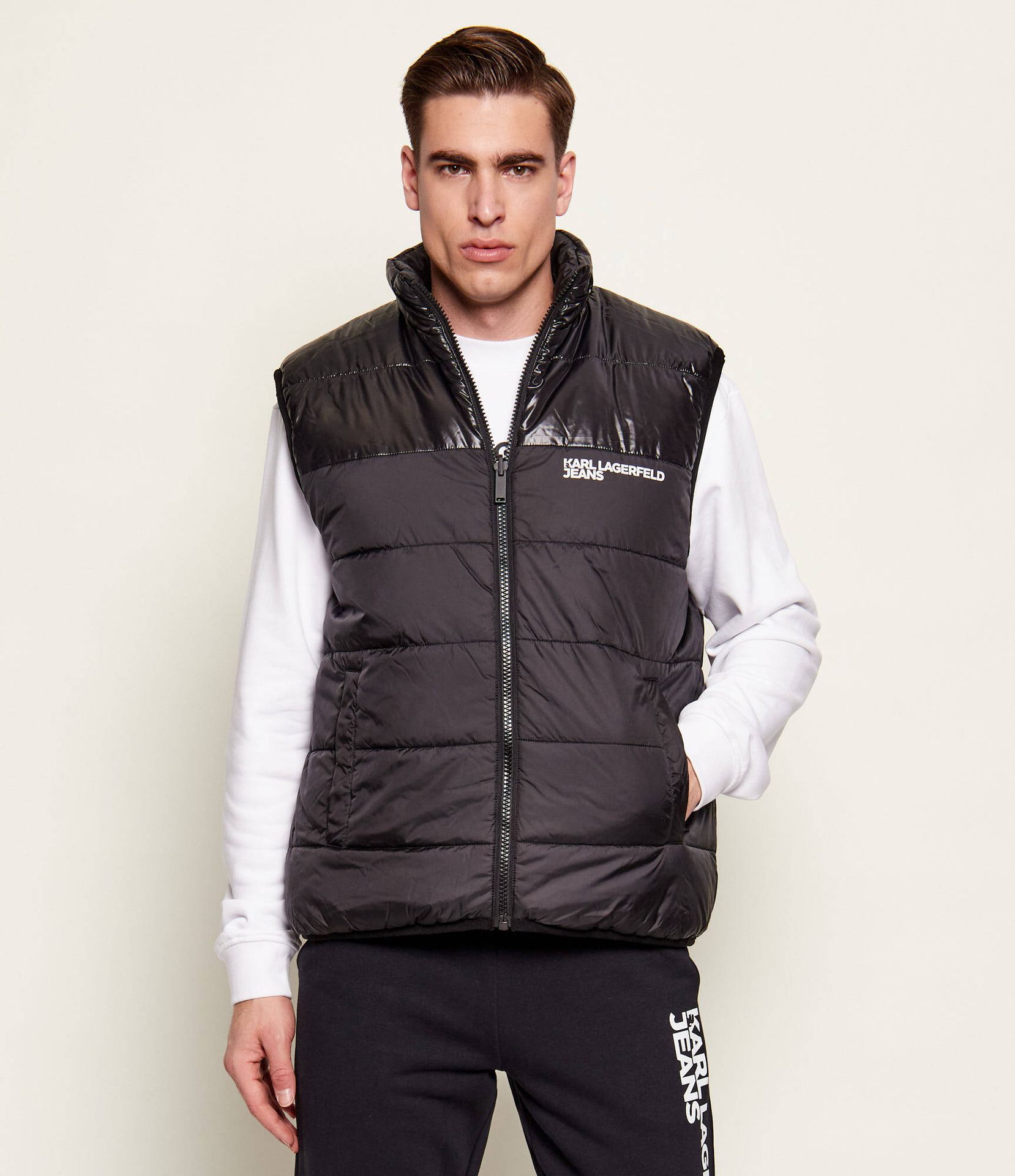 Karl Lagerfeld Jeans Dwustronny bezrękawnik Regular Fit