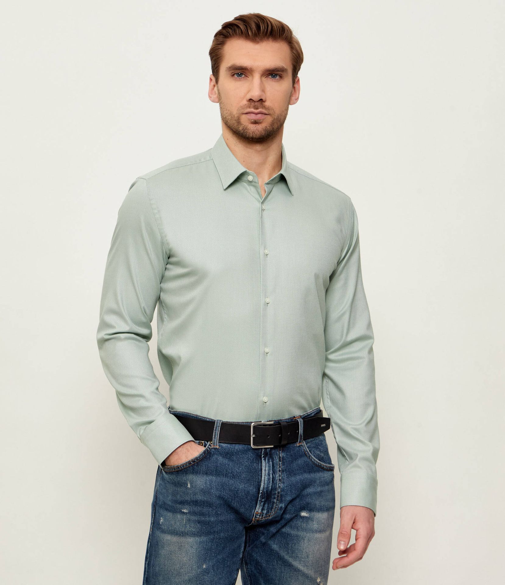 BOSS BLACK Koszula H-HANK-s-kent-C1-232 Slim Fit easy iron