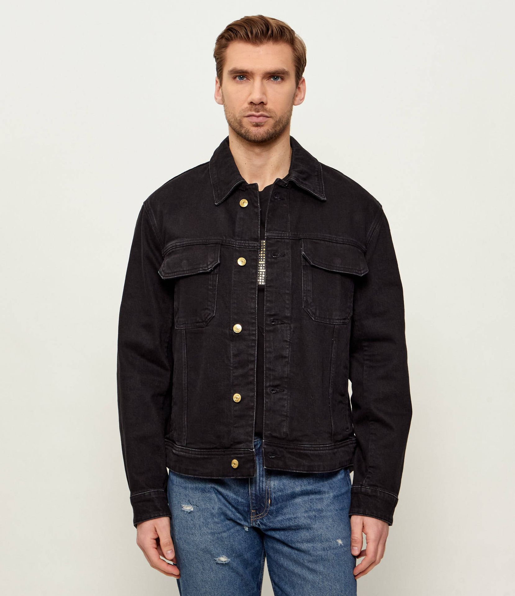 Armani Exchange Jeansowa kurtka Relaxed fit
