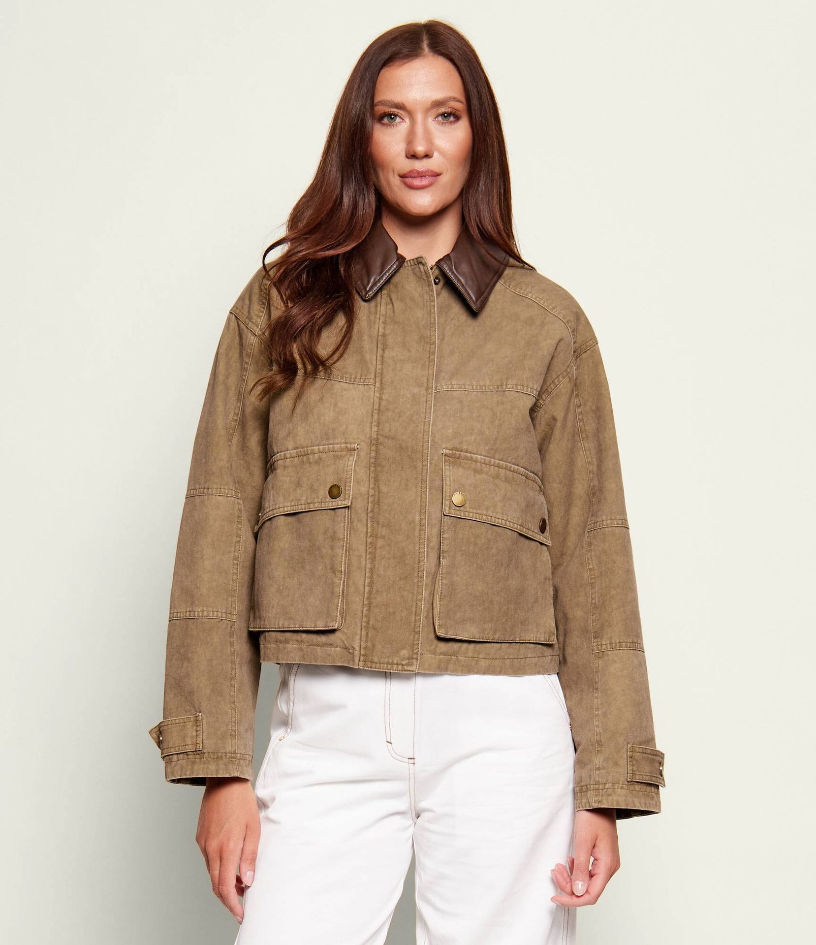 GUESS Kurtka jeansowa MANON Loose fit