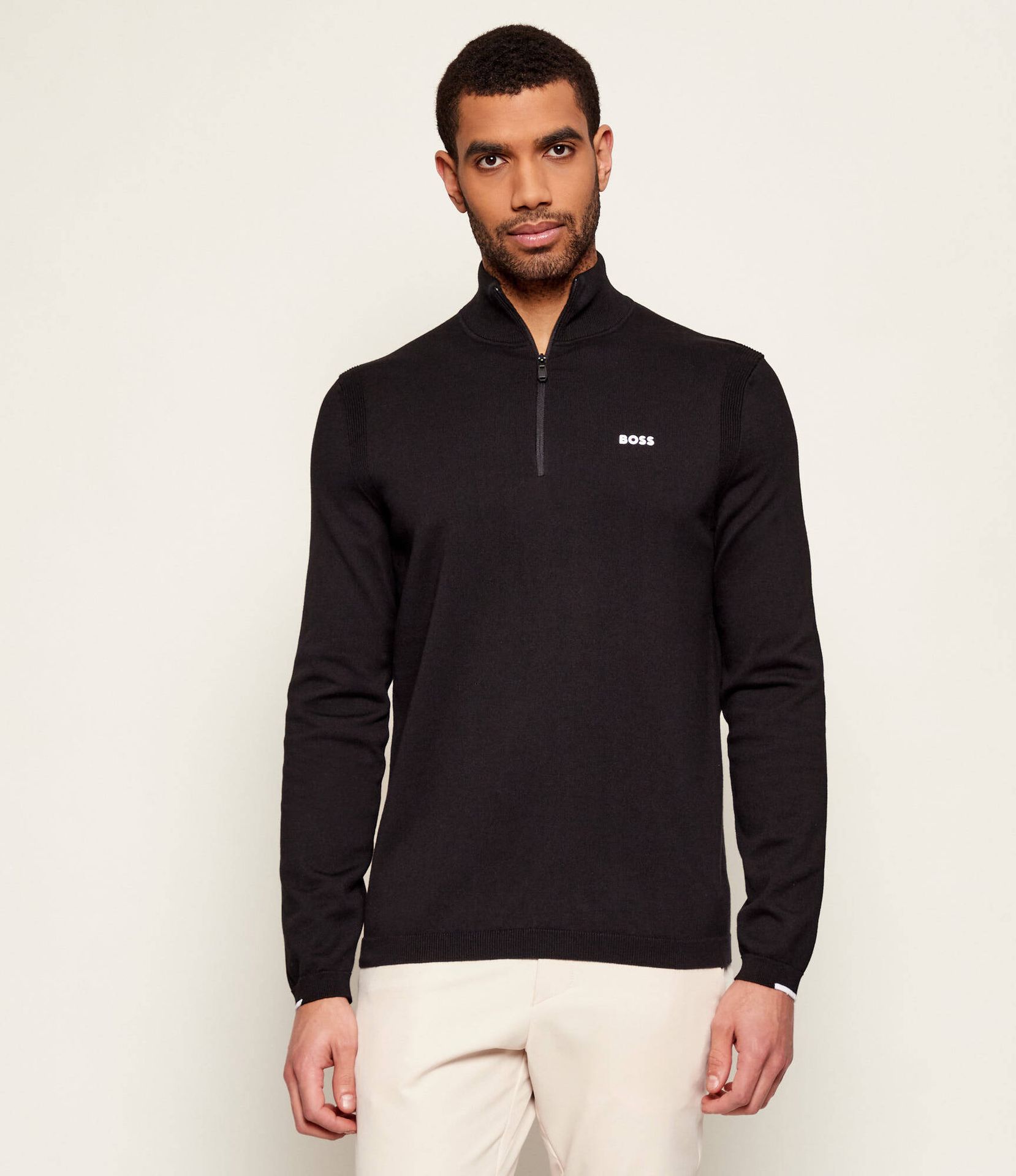 BOSS GREEN Sweter KN_Ever-X QZ Regular Fit
