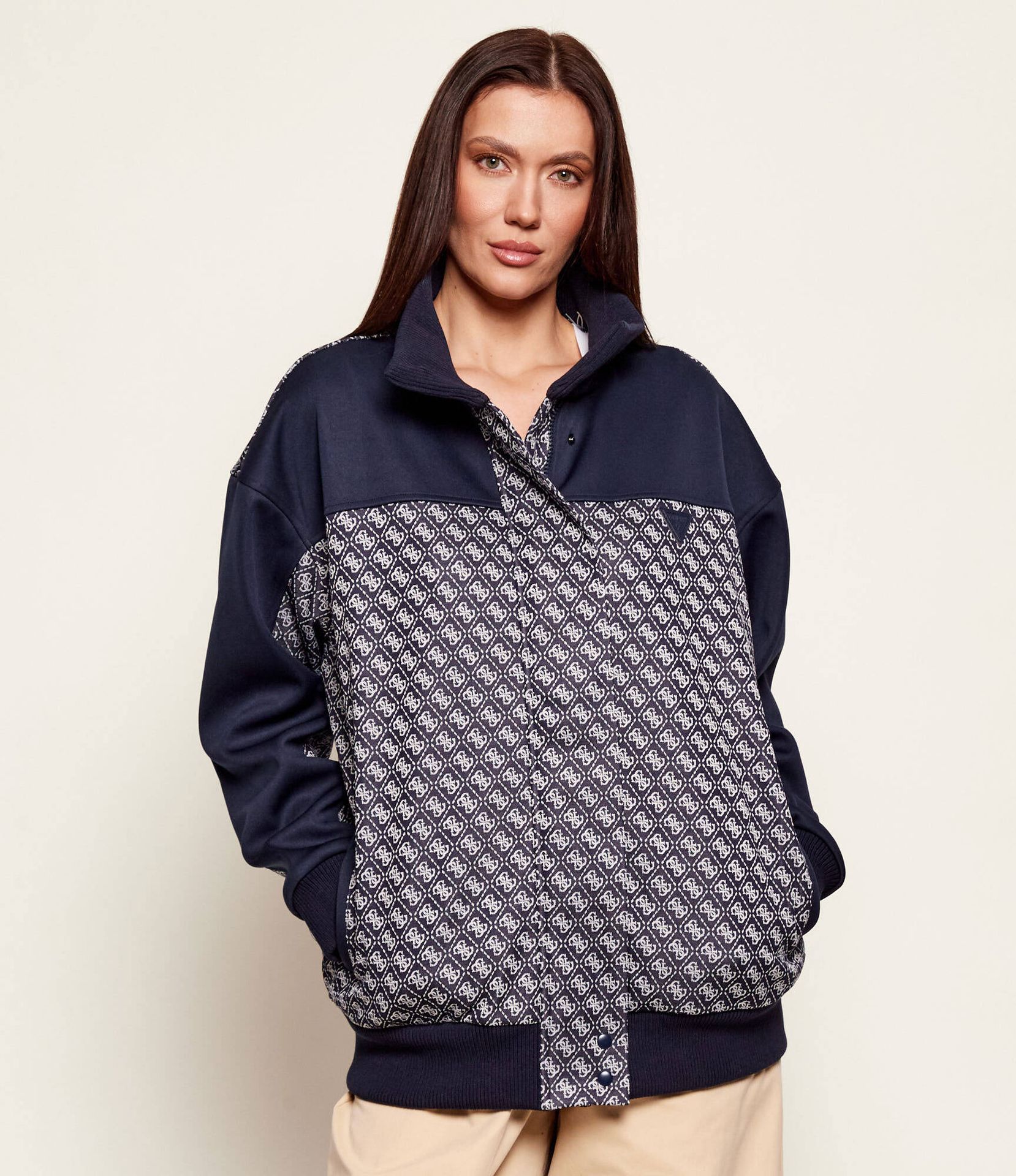 GUESS ACTIVE Kurtka bomber MAYA Loose fit